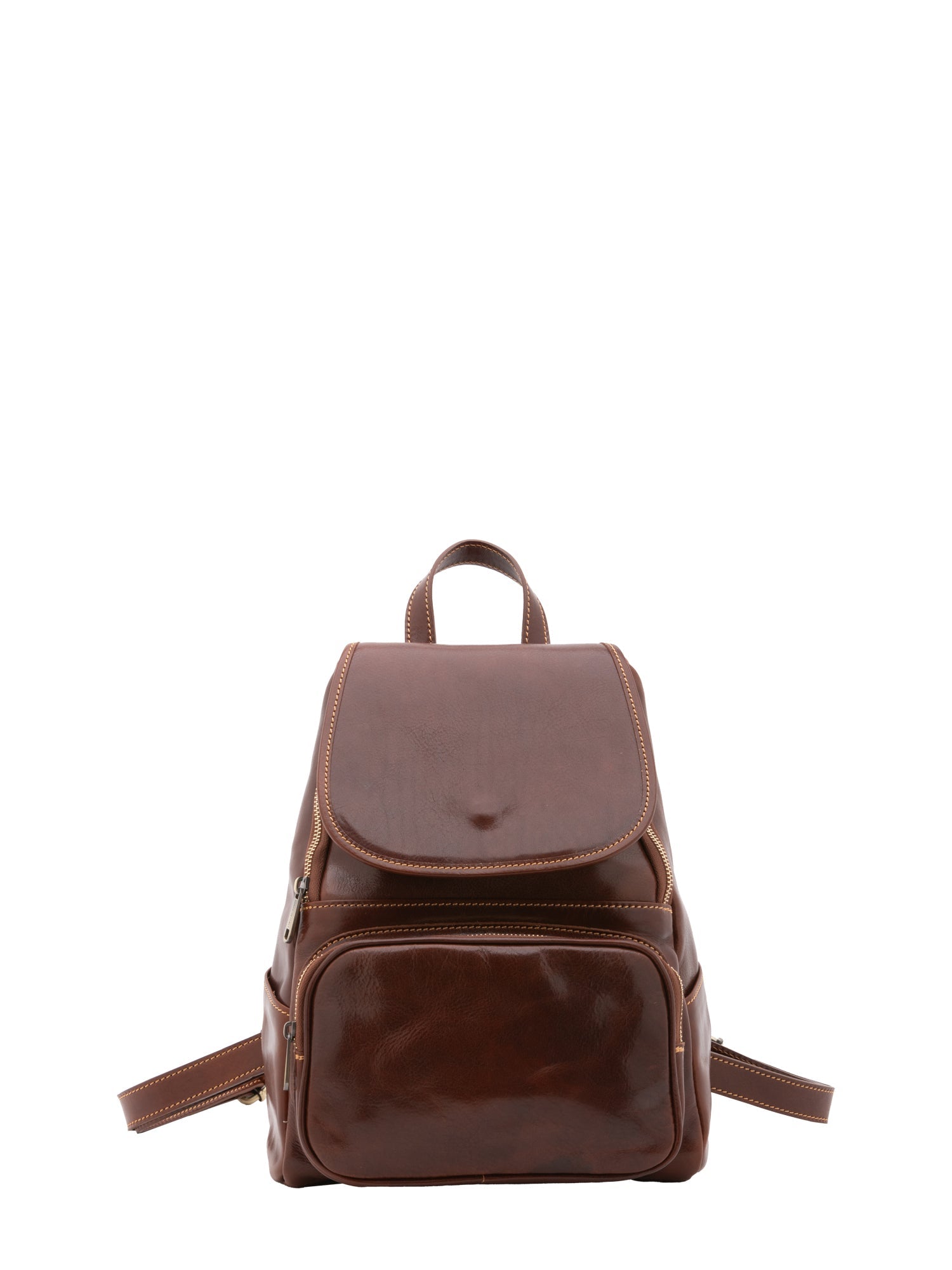 Borsa a spalla da donna Vera pelle 5534-Marrone I Fratelli