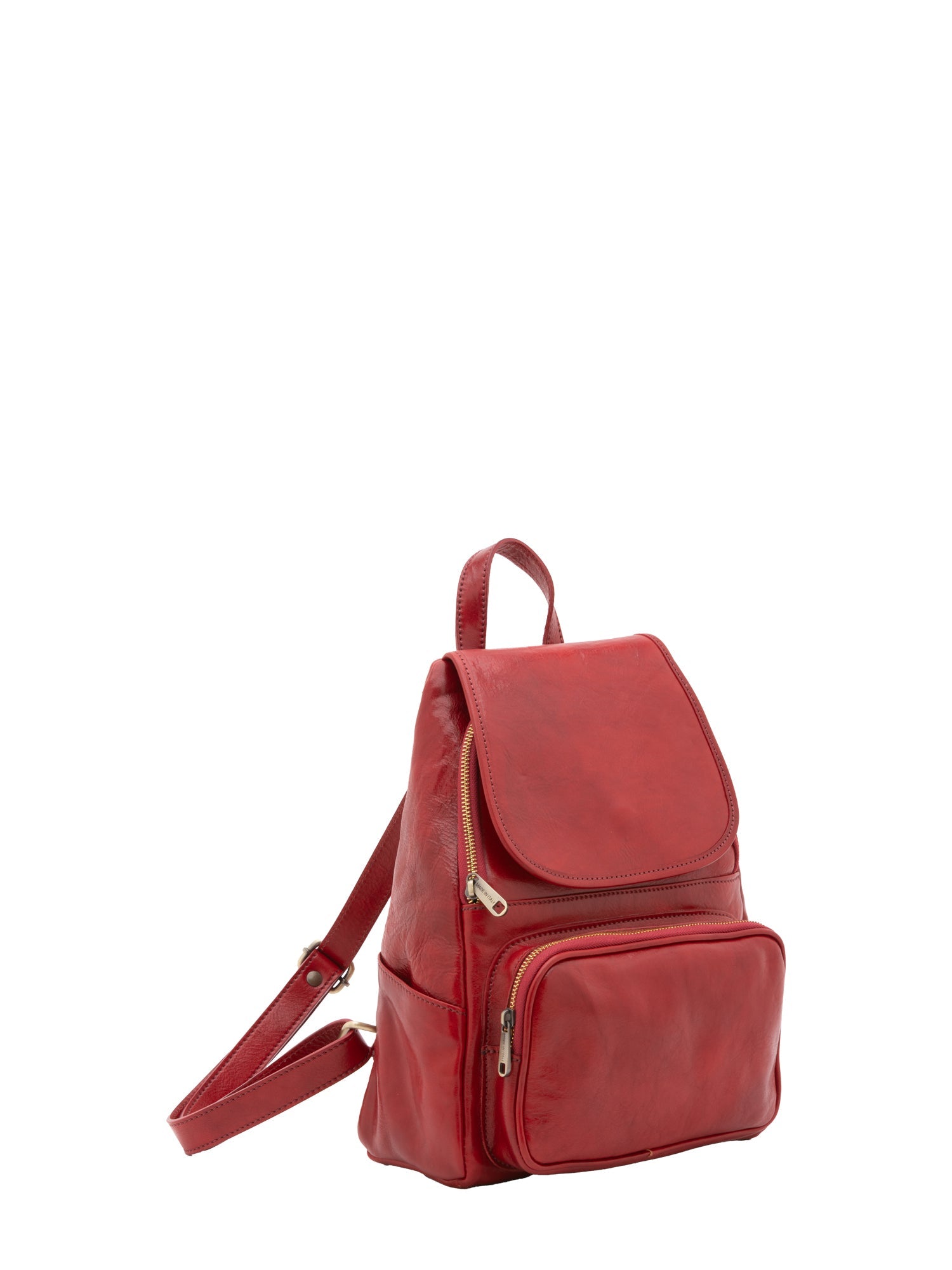 Borsa a spalla da donna Vera pelle 5534-Rosso I Fratelli