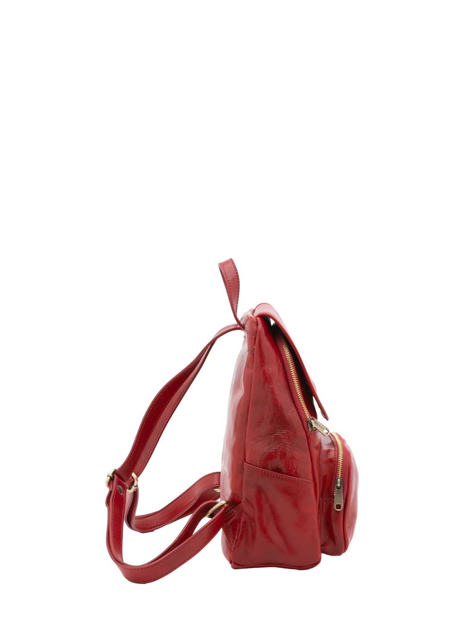 Borsa a spalla da donna Vera pelle 5534-Rosso I Fratelli