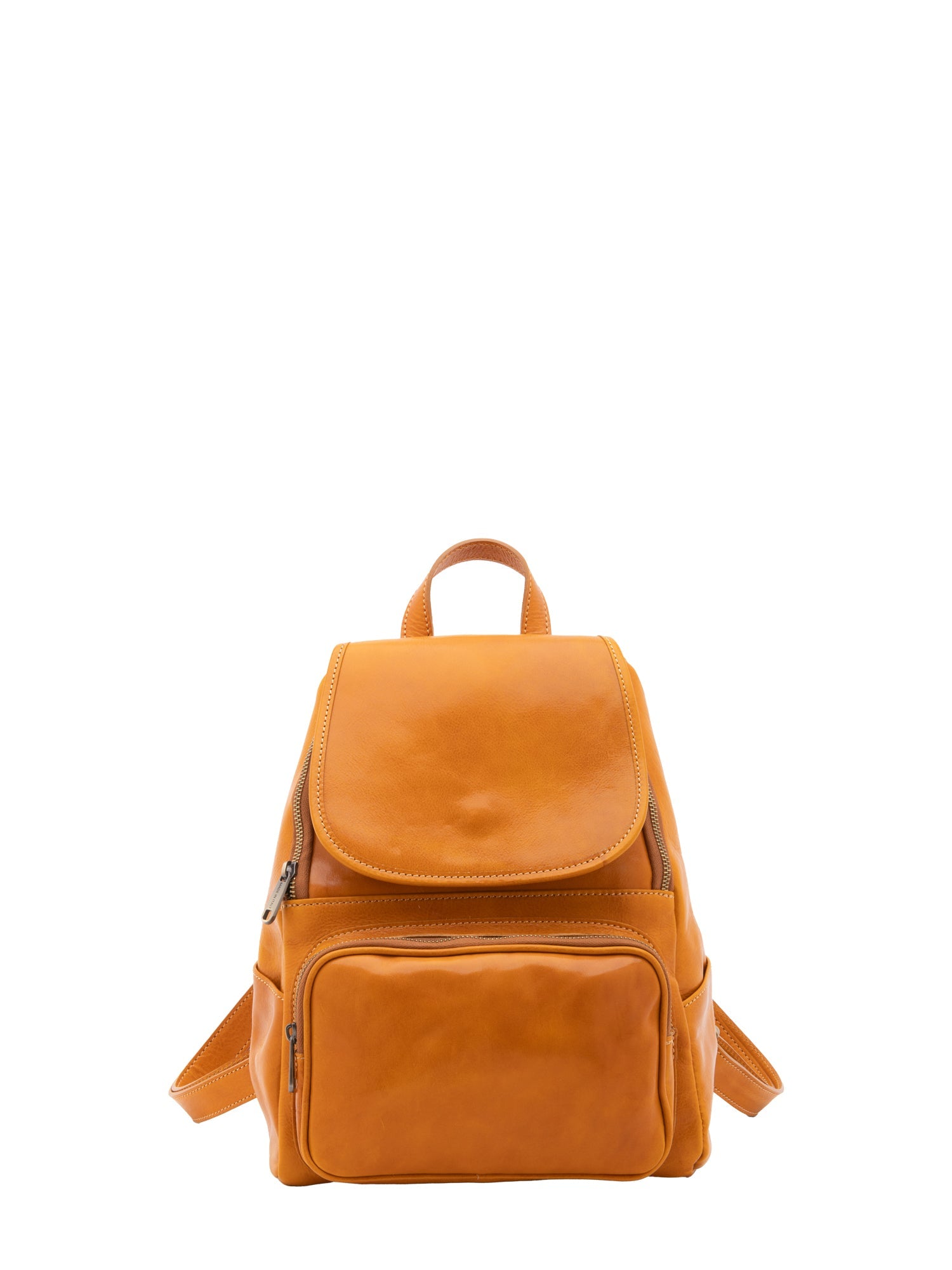 Borsa a spalla da donna Vera pelle 5534-Senape I Fratelli