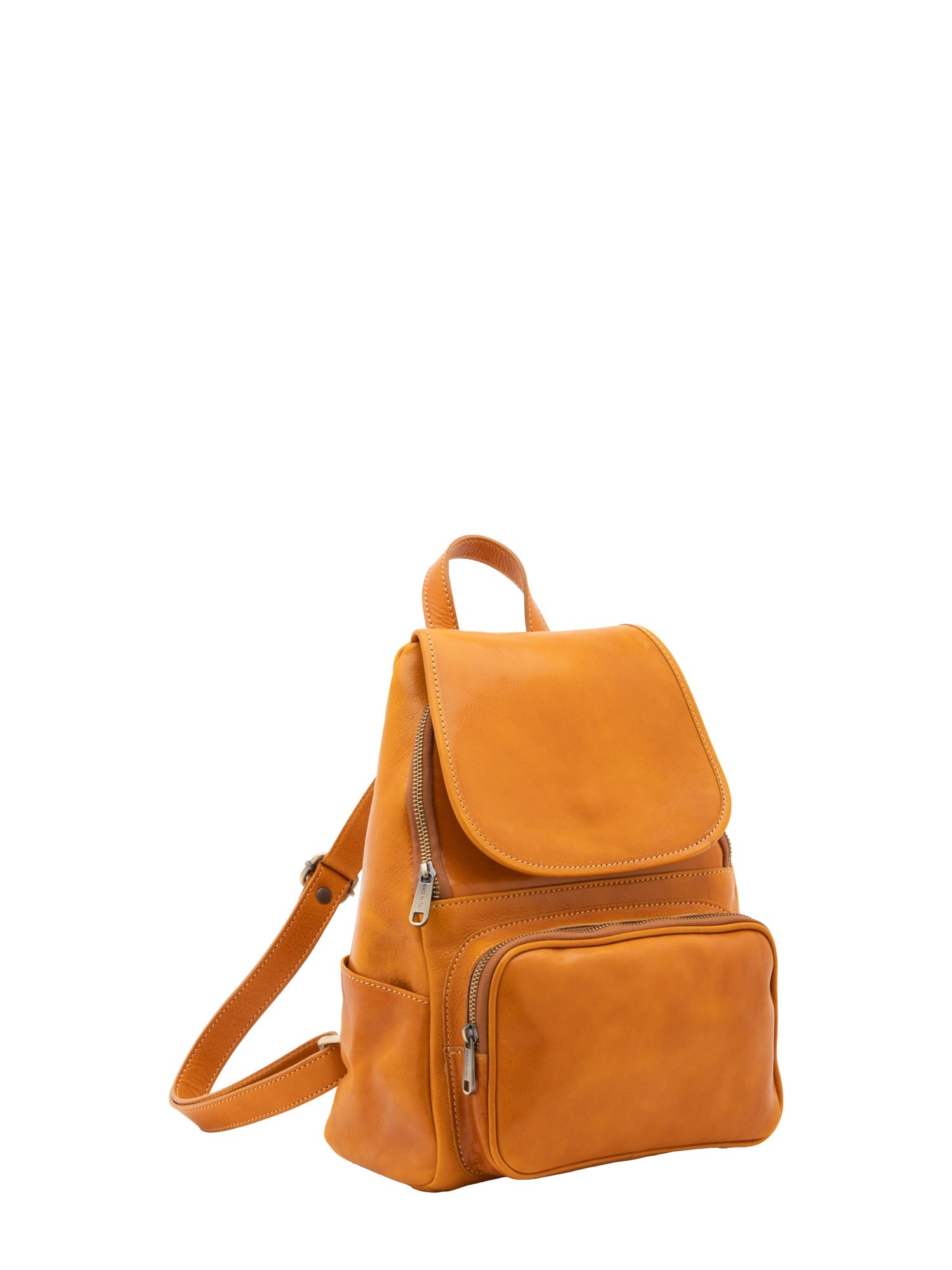 Borsa a spalla da donna Vera pelle 5534-Senape I Fratelli
