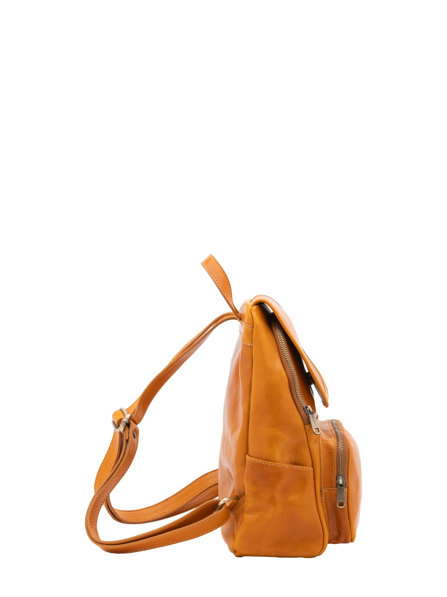 Borsa a spalla da donna Vera pelle 5534-Senape I Fratelli