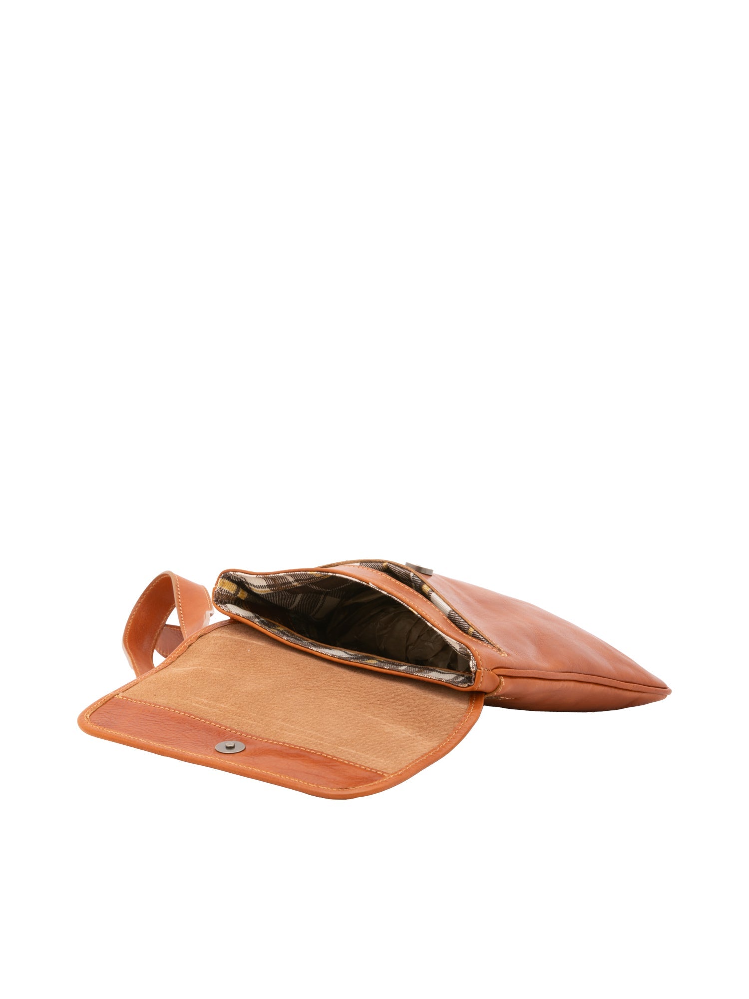 Borsa a tracolla da uomo in vera pelle Made in Italy 5535-Cognac I Fratelli
