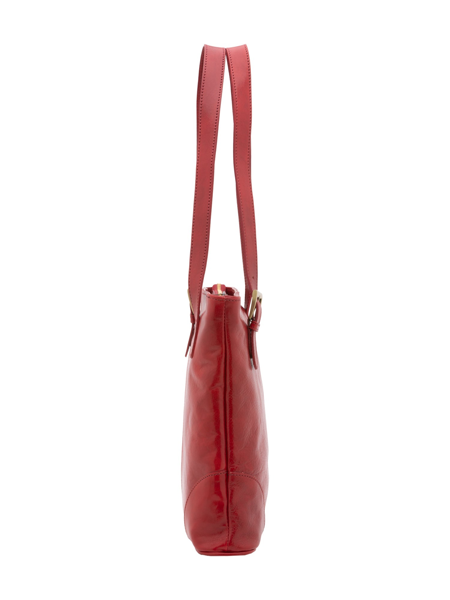 Borsa a spalla da donna 100% pelle 5536-Rosso I Fratelli