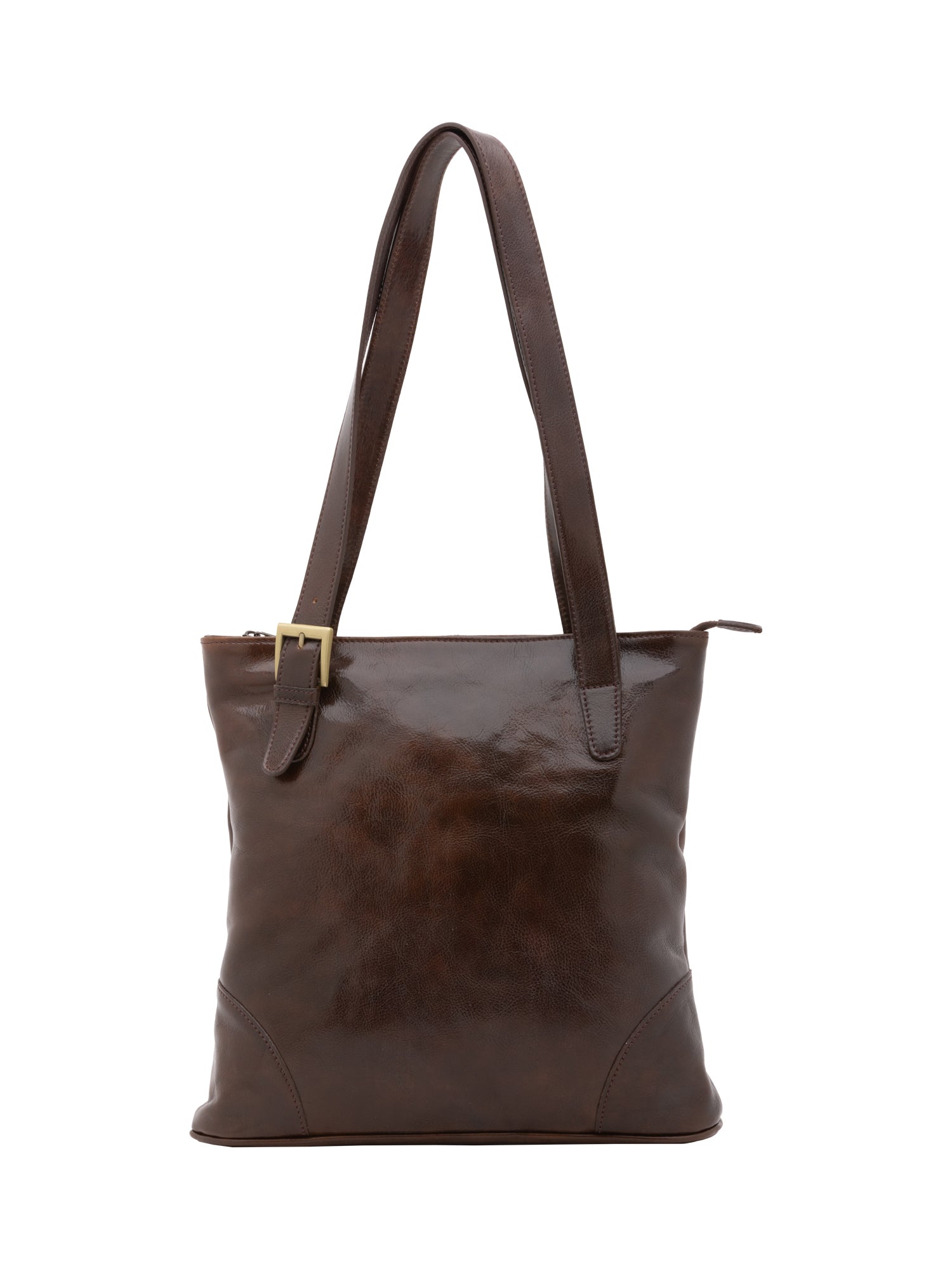 Borsa a spalla da donna 100% pelle 5536-Tmoro I Fratelli