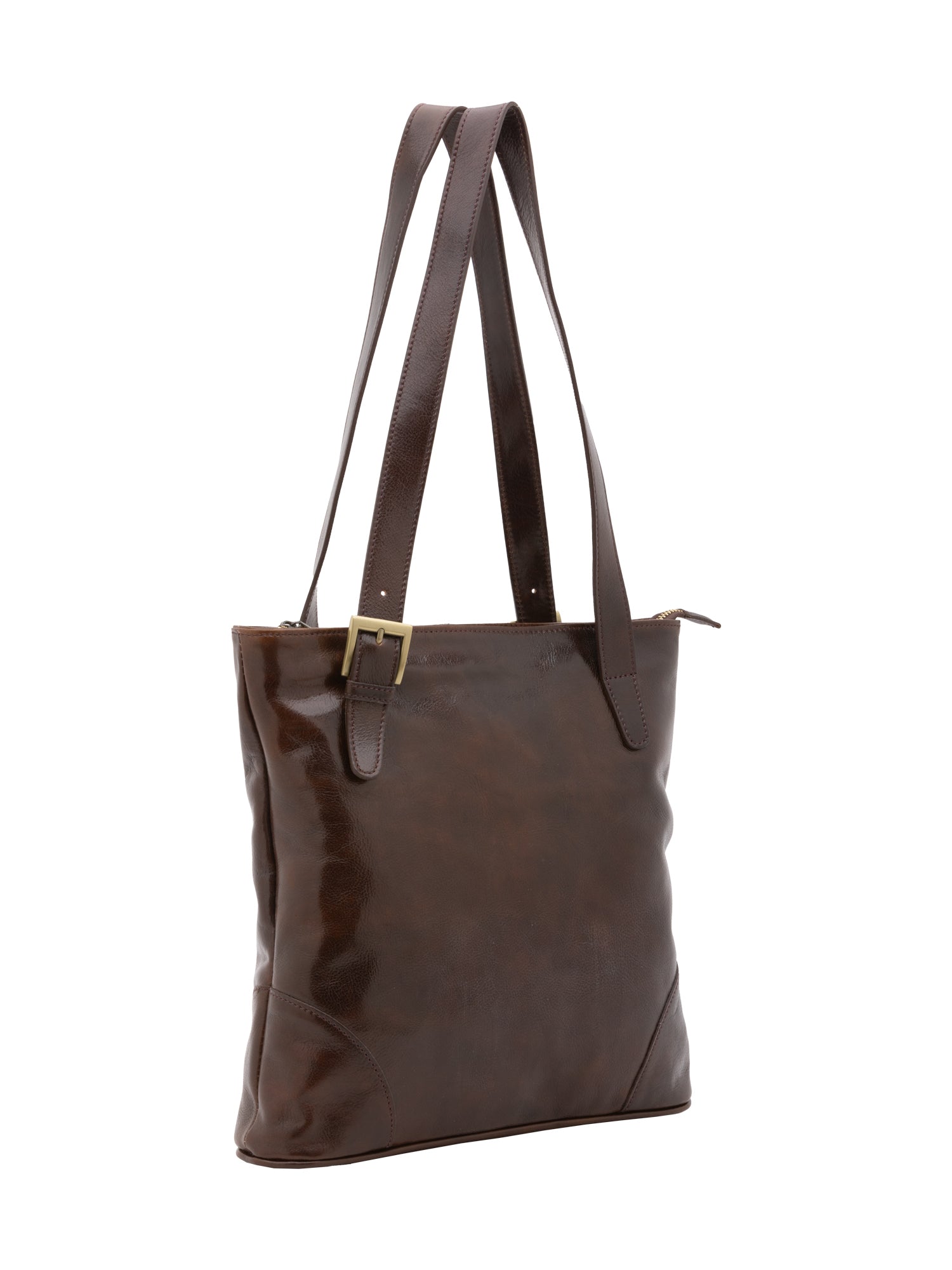 Borsa a spalla da donna 100% pelle 5536-Tmoro I Fratelli