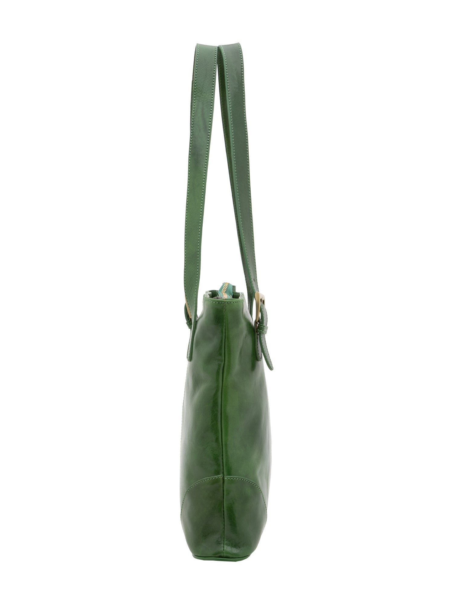 Borsa a spalla da donna 100% pelle 5536-Verde I Fratelli