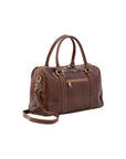 Borsa a bauletto da donna 100% pelle 5538-Marrone I Fratelli
