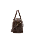 Borsa a bauletto da donna 100% pelle 5538-Tmoro I Fratelli