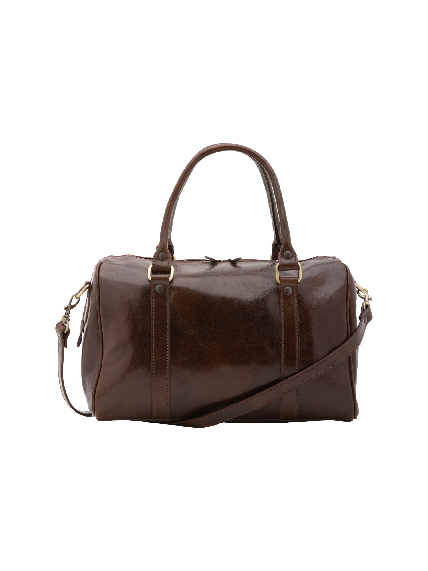 Borsa a bauletto da donna 100% pelle 5538-Tmoro I Fratelli