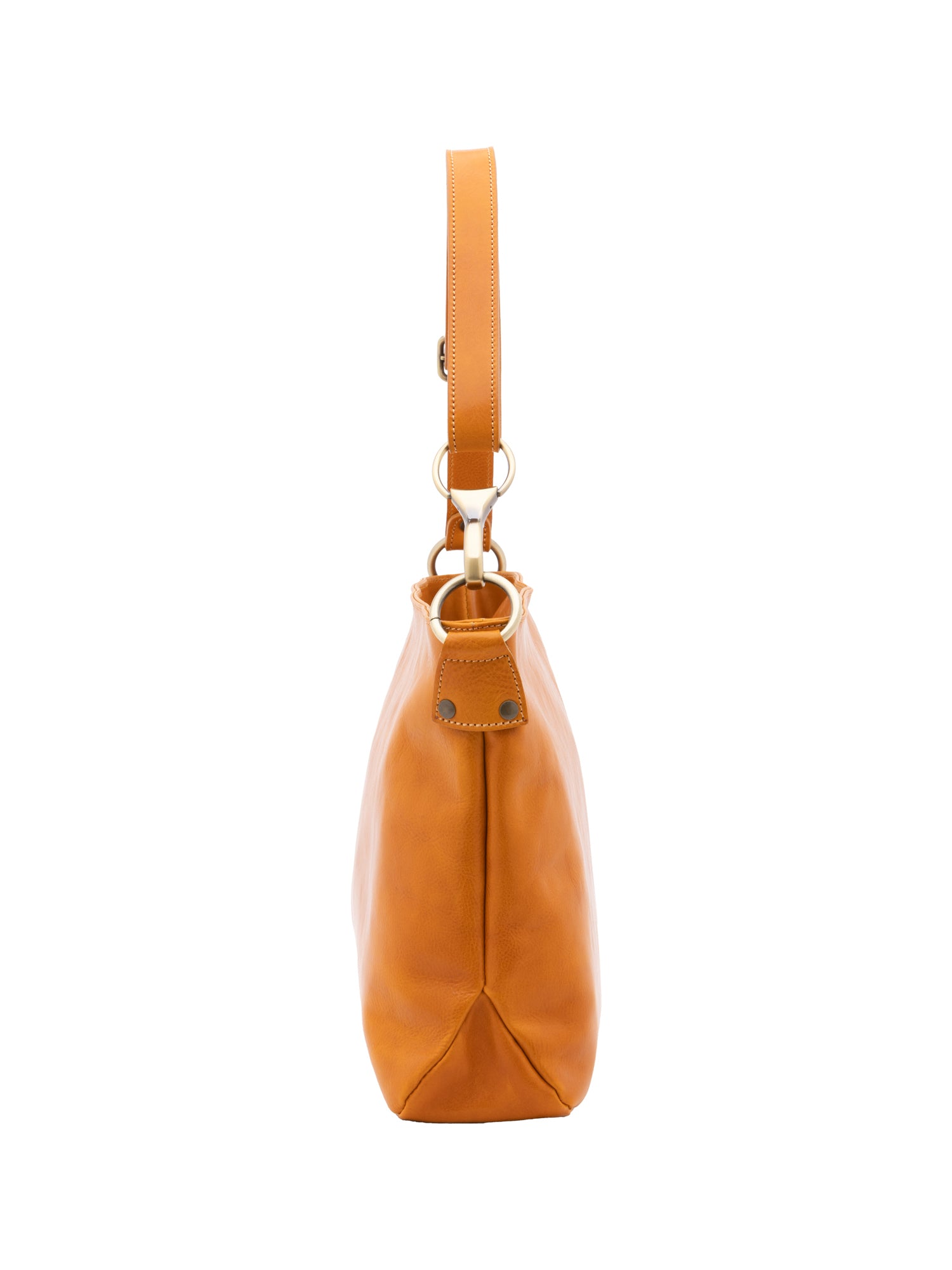 Borsa a spalla da donna 100% pelle 5540-Senape I Fratelli