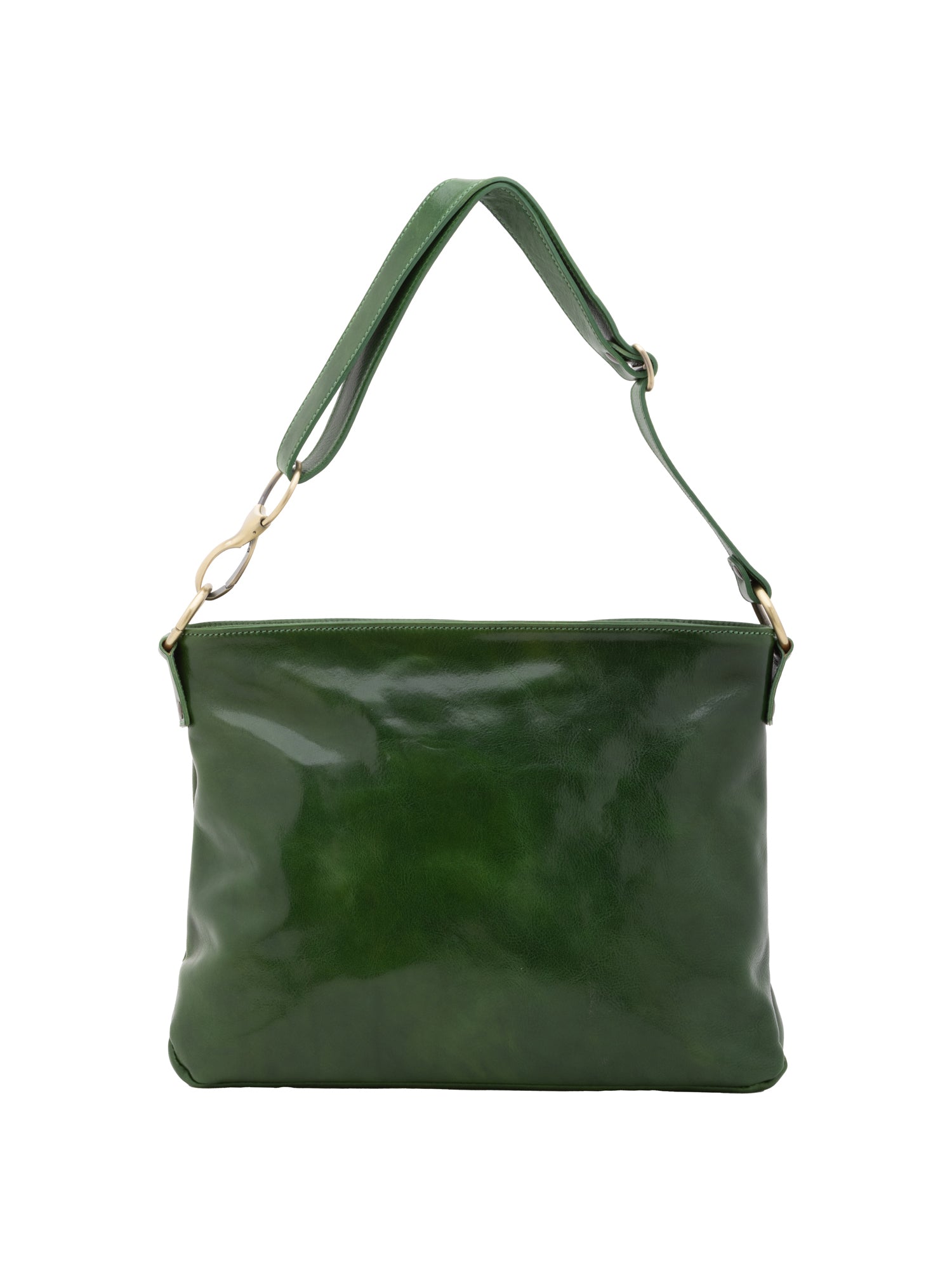 Borsa a spalla da donna 100% pelle 5540-Verde I Fratelli