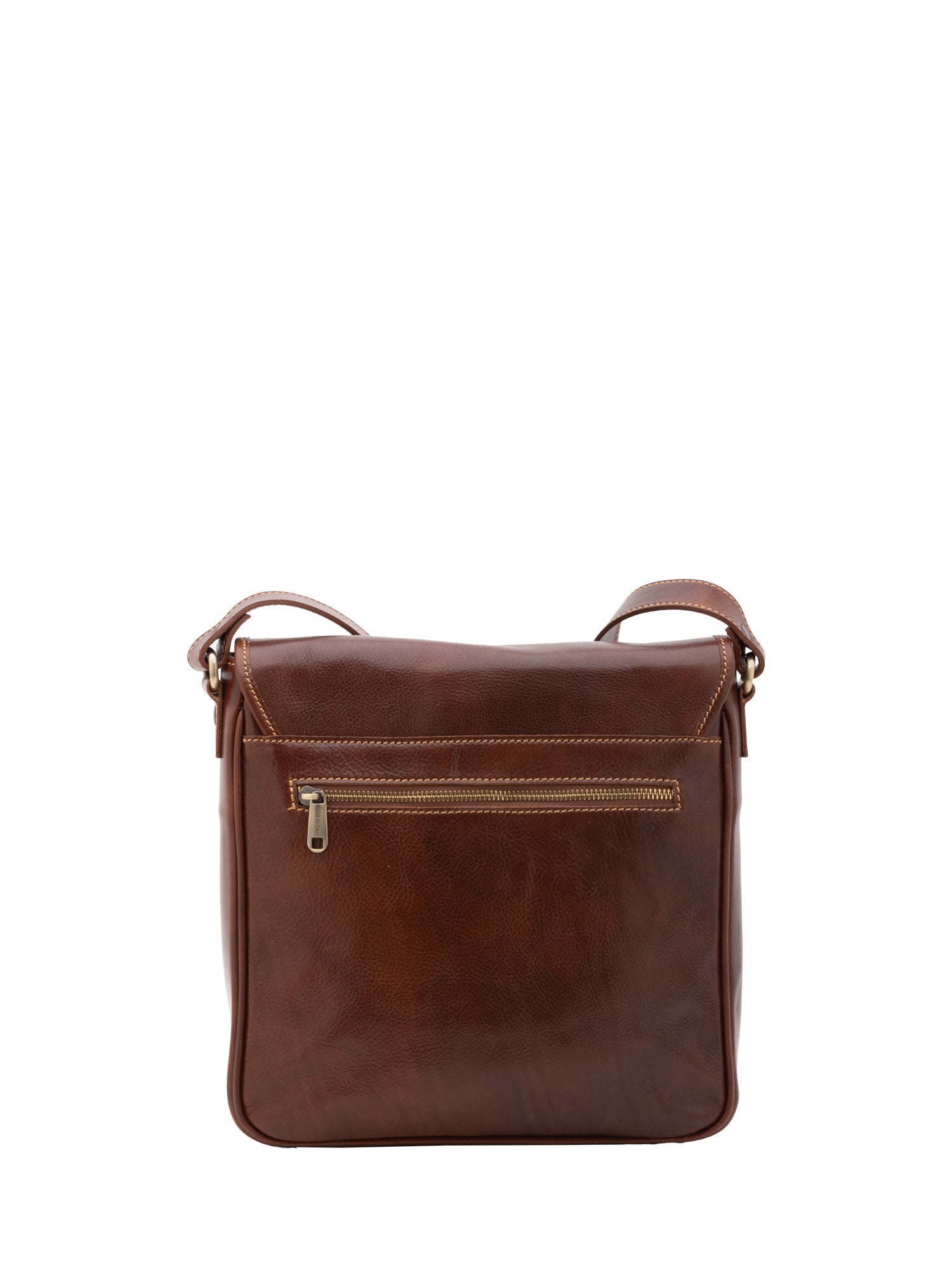 Borsa a tracolla da uomo in vera pelle Made in Italy 5543-Marrone I Fratelli
