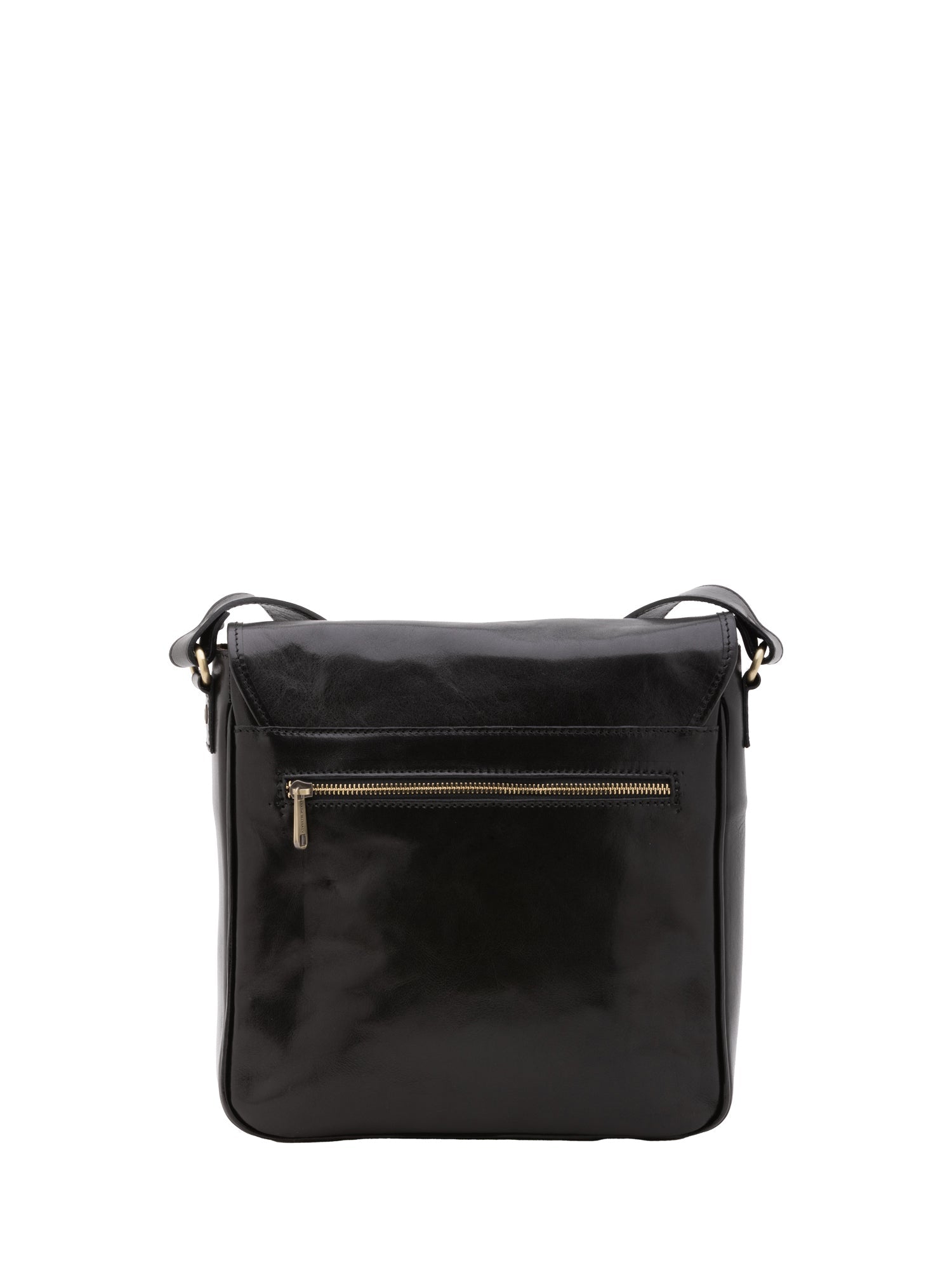 Borsa a tracolla da uomo in vera pelle Made in Italy 5543-Nero I Fratelli