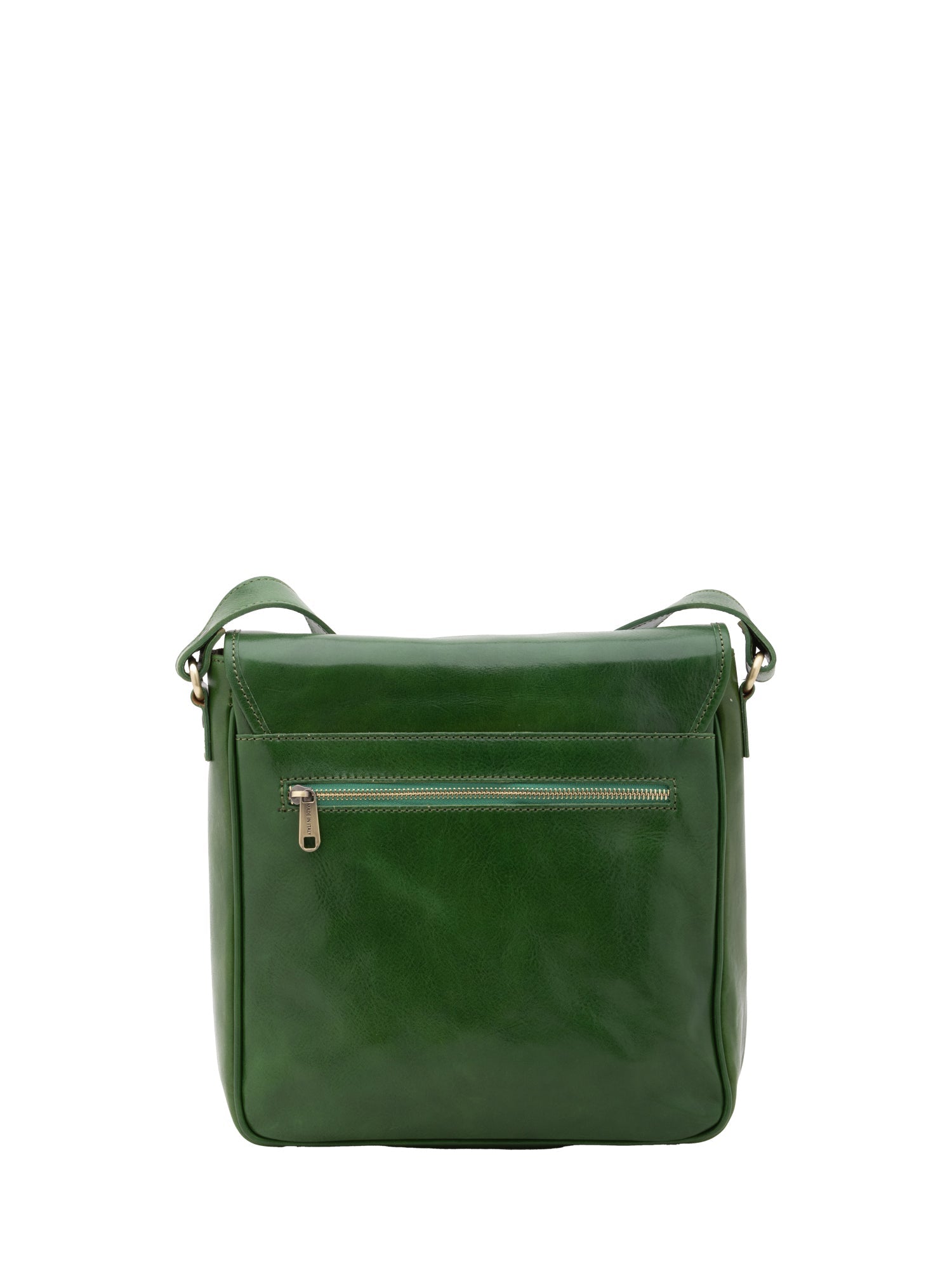 Borsa a tracolla da uomo in vera pelle Made in Italy 5543-Verde I Fratelli