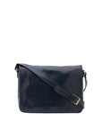 Borsa a tracolla uomo in vera pelle Made in Italy 5544-Blu I Fratelli