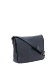 Borsa a tracolla uomo in vera pelle Made in Italy 5544-Blu I Fratelli