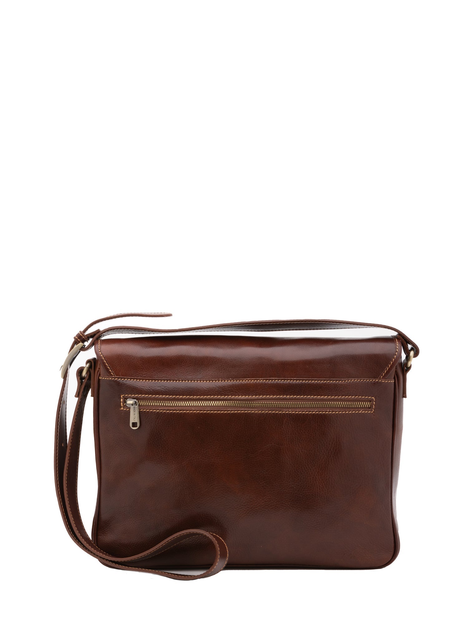 Borsa a tracolla uomo in vera pelle Made in Italy 5544-Marrone I Fratelli