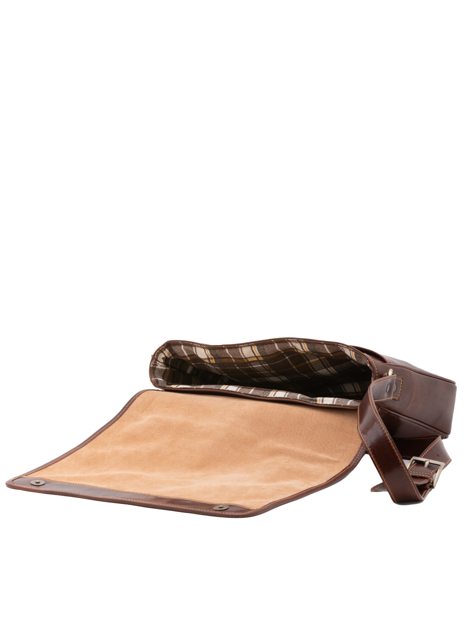 Borsa a tracolla uomo in vera pelle Made in Italy 5544-Marrone I Fratelli