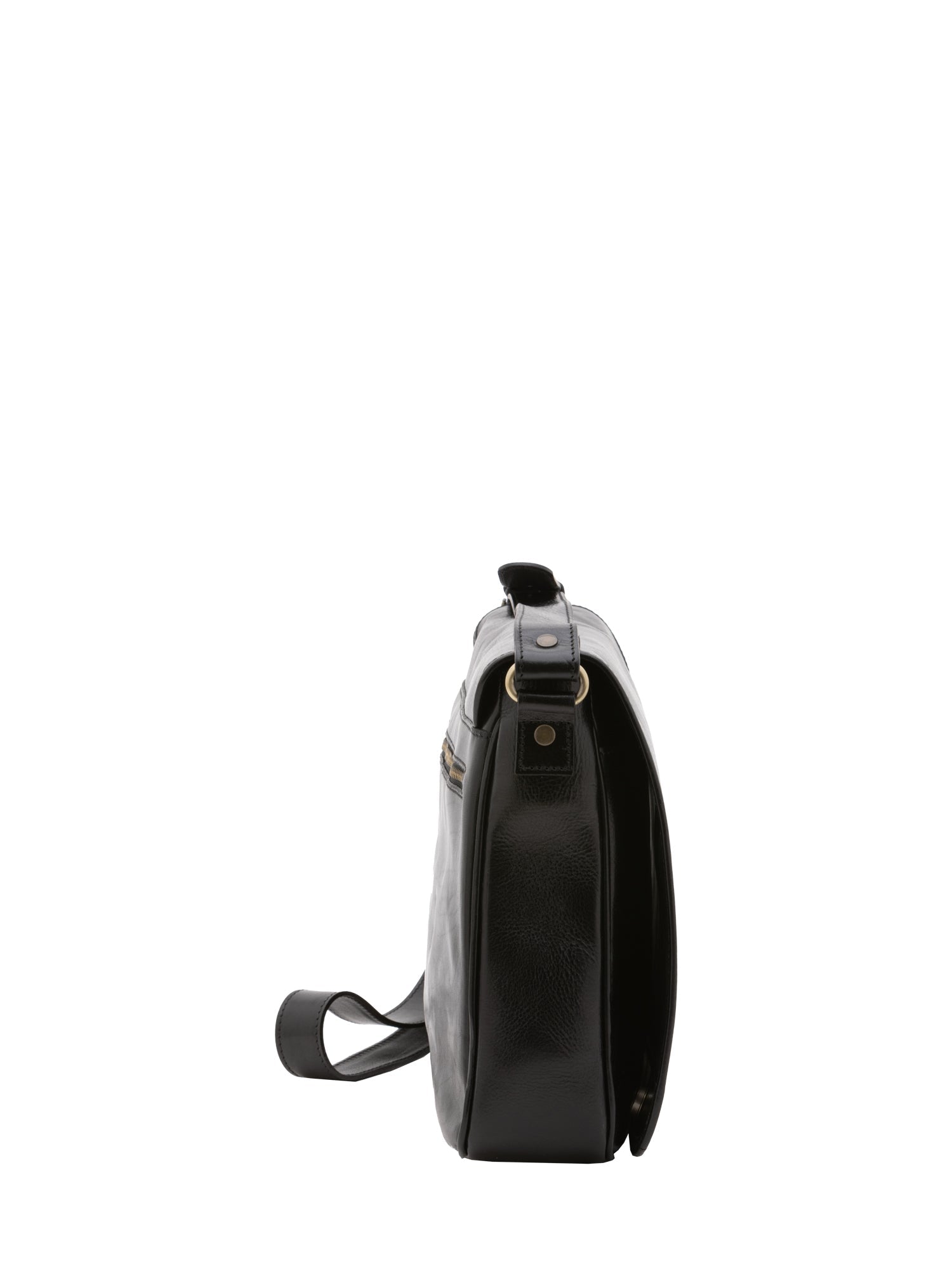 Borsa a tracolla uomo in vera pelle Made in Italy 5544-Nero I Fratelli