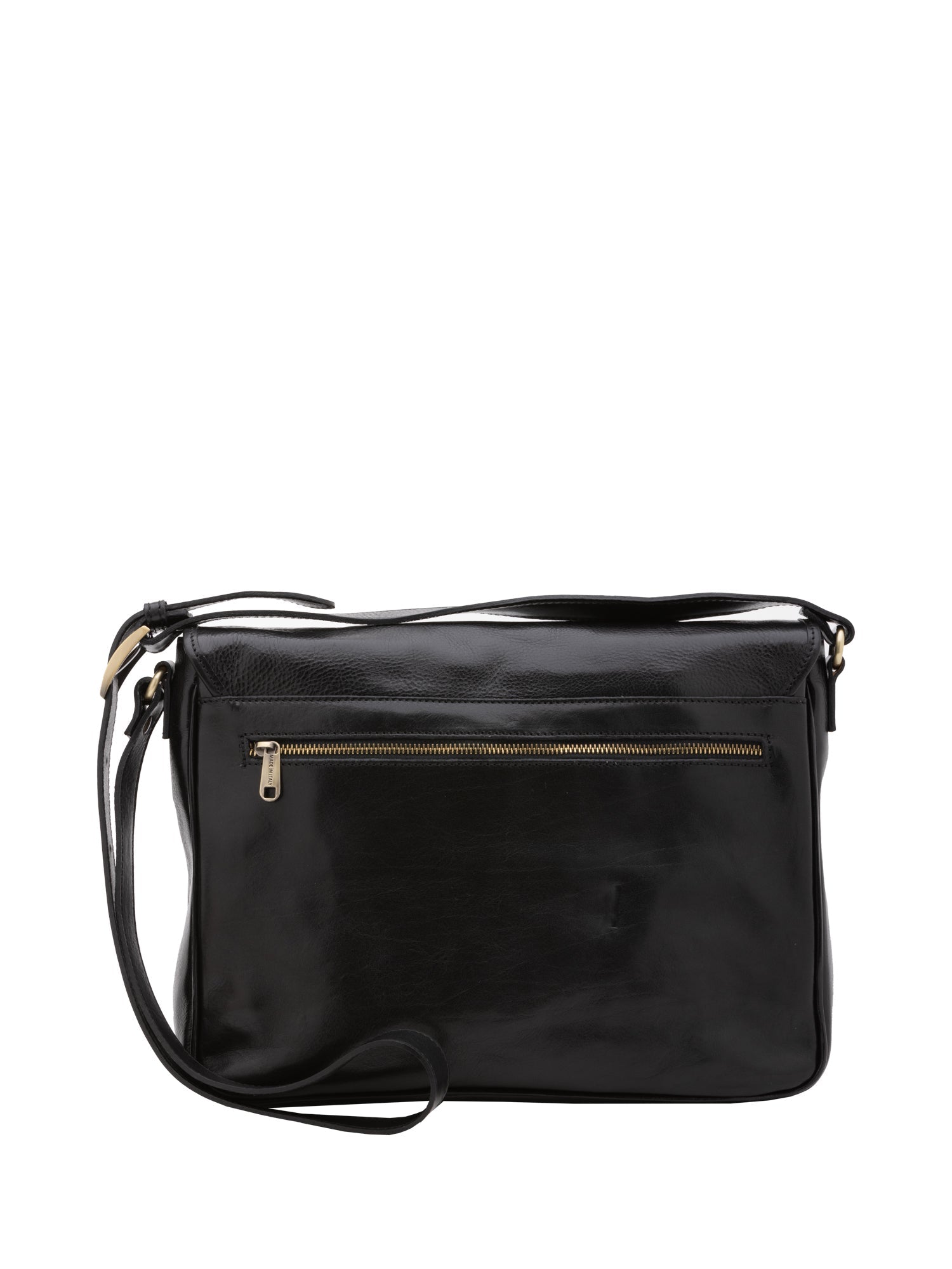 Borsa a tracolla uomo in vera pelle Made in Italy 5544-Nero I Fratelli