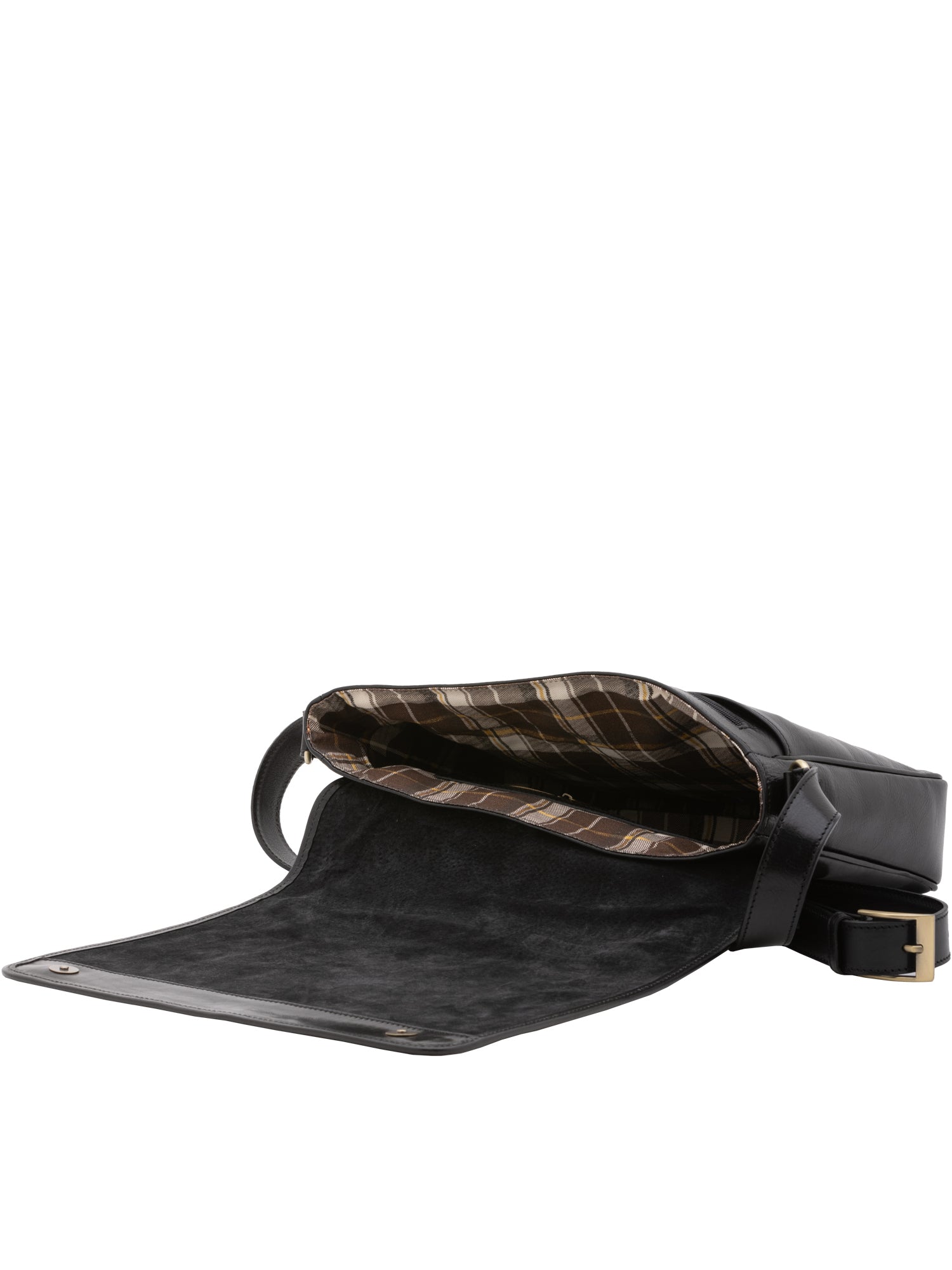 Borsa a tracolla uomo in vera pelle Made in Italy 5544-Nero I Fratelli
