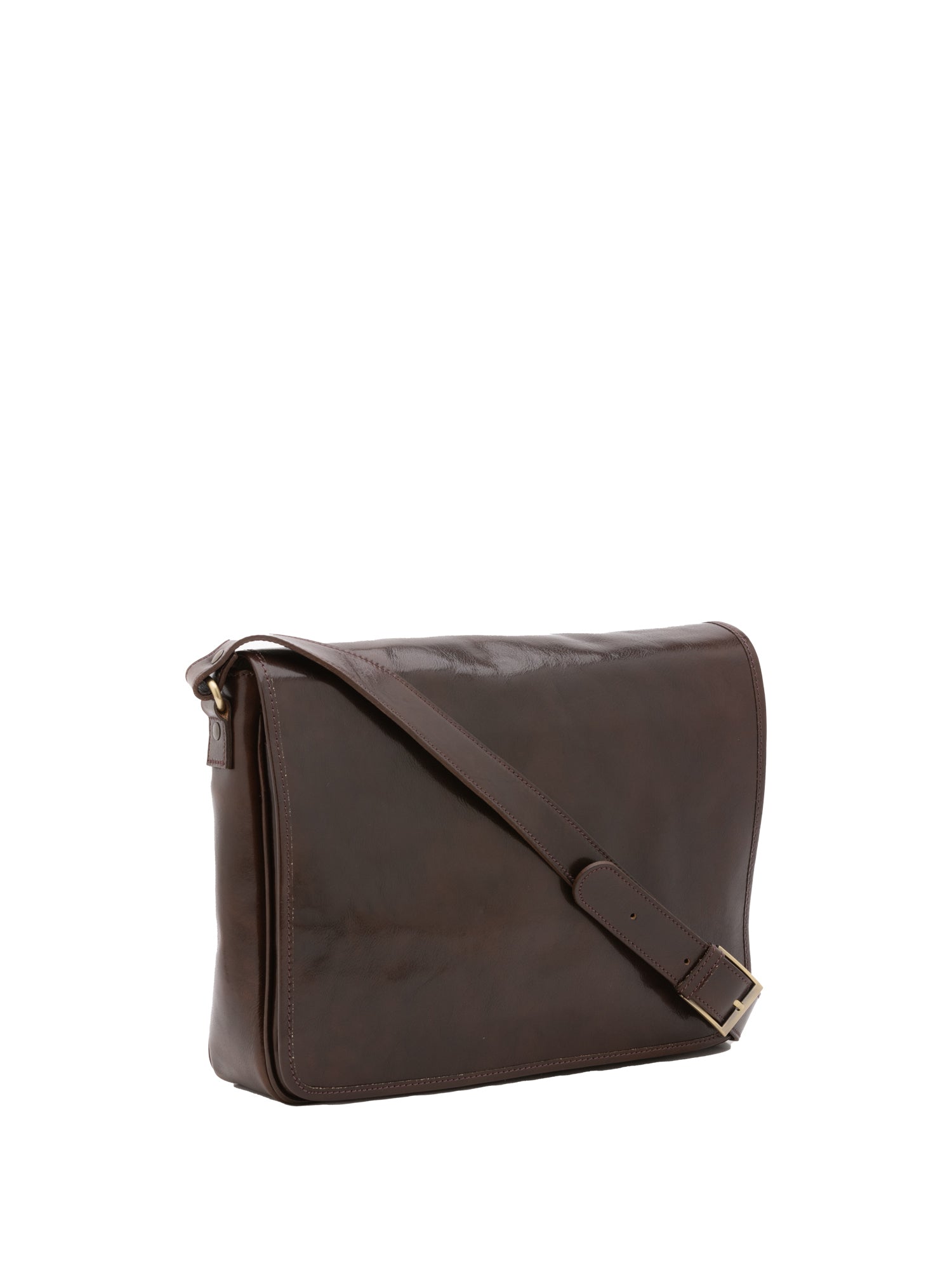 Borsa a tracolla uomo in vera pelle Made in Italy 5544-Tmoro I Fratelli