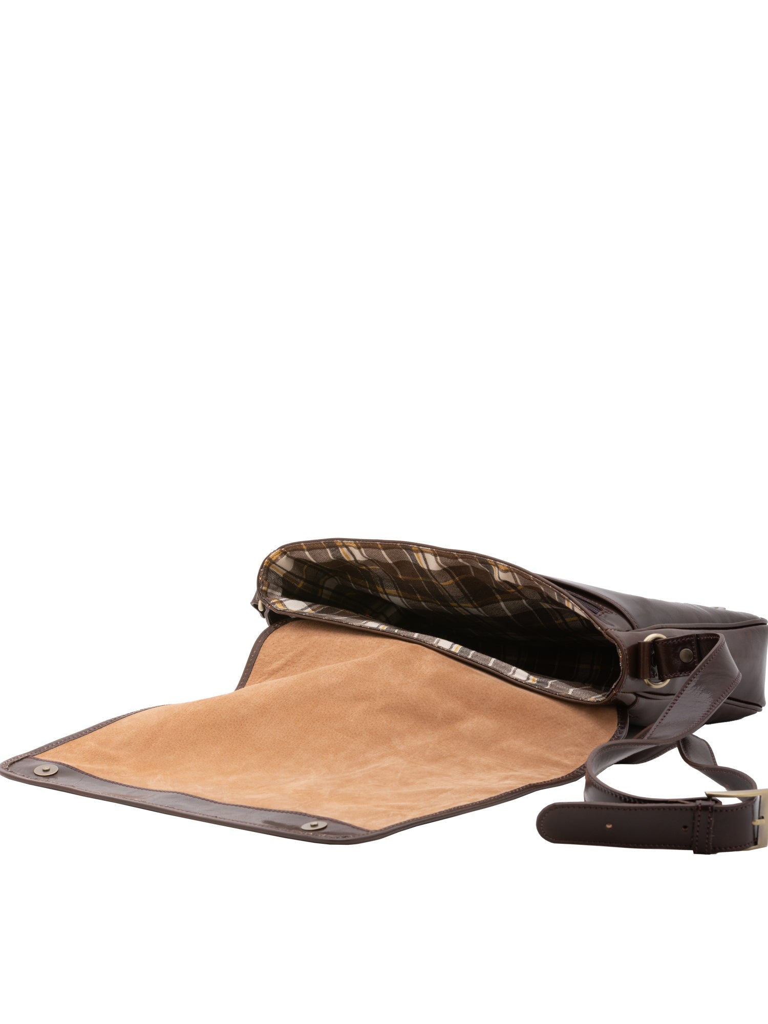 Borsa a tracolla uomo in vera pelle Made in Italy 5544-Tmoro I Fratelli