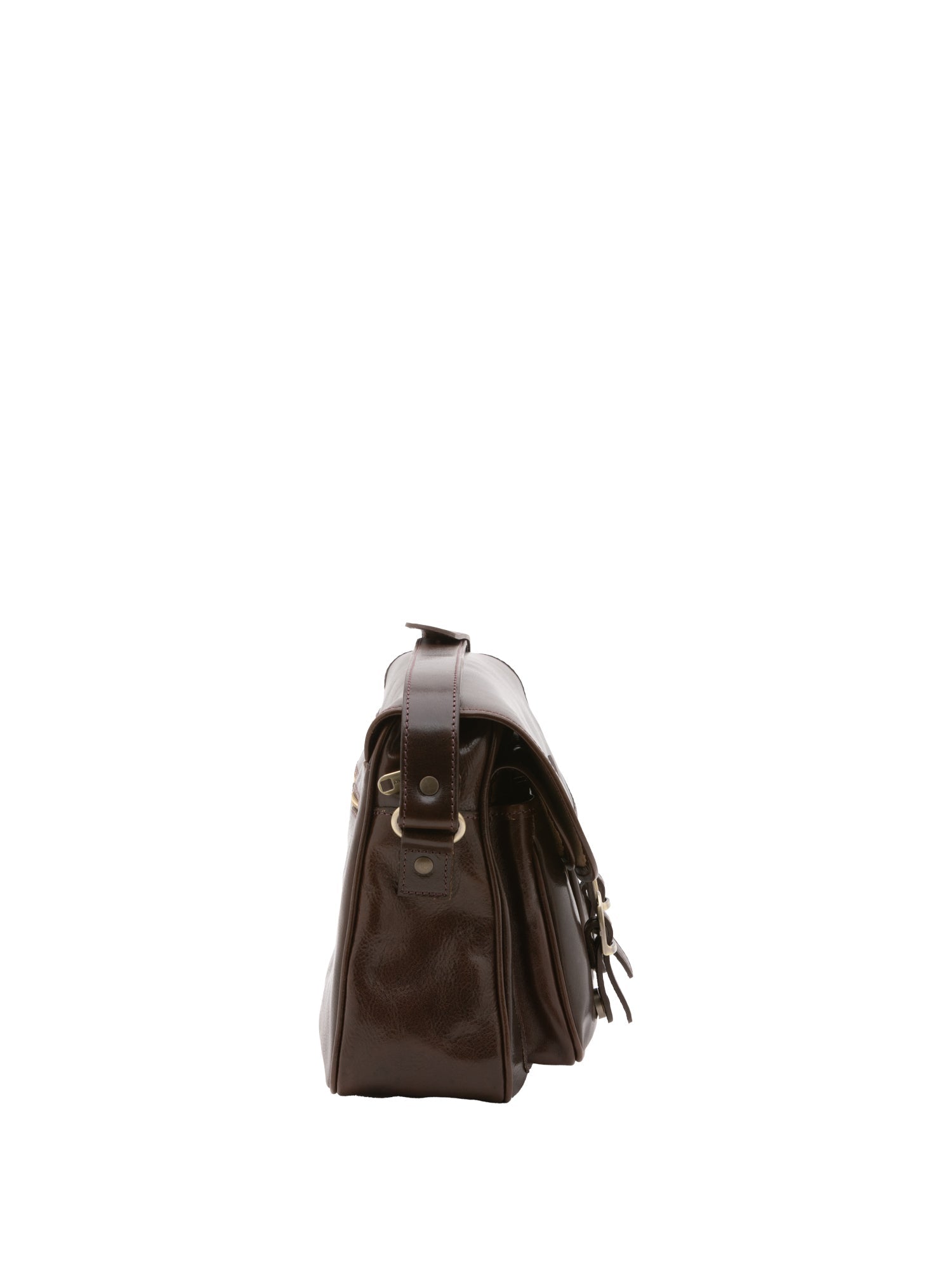 Borsa a tracolla da donna Vera pelle 5545-Tmoro I Fratelli