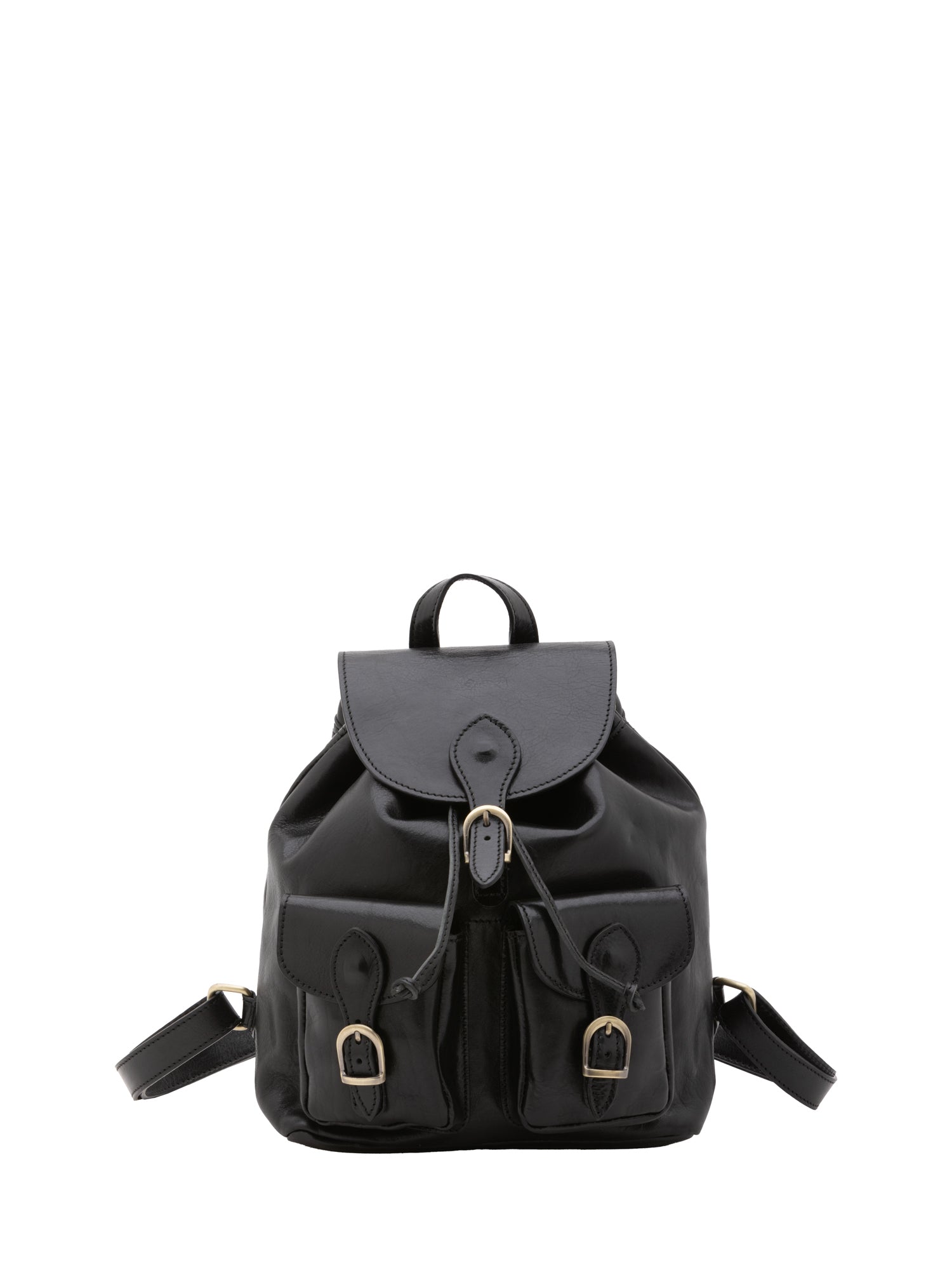 Borsa a spalla da donna Vera pelle 5546-Nero I Fratelli