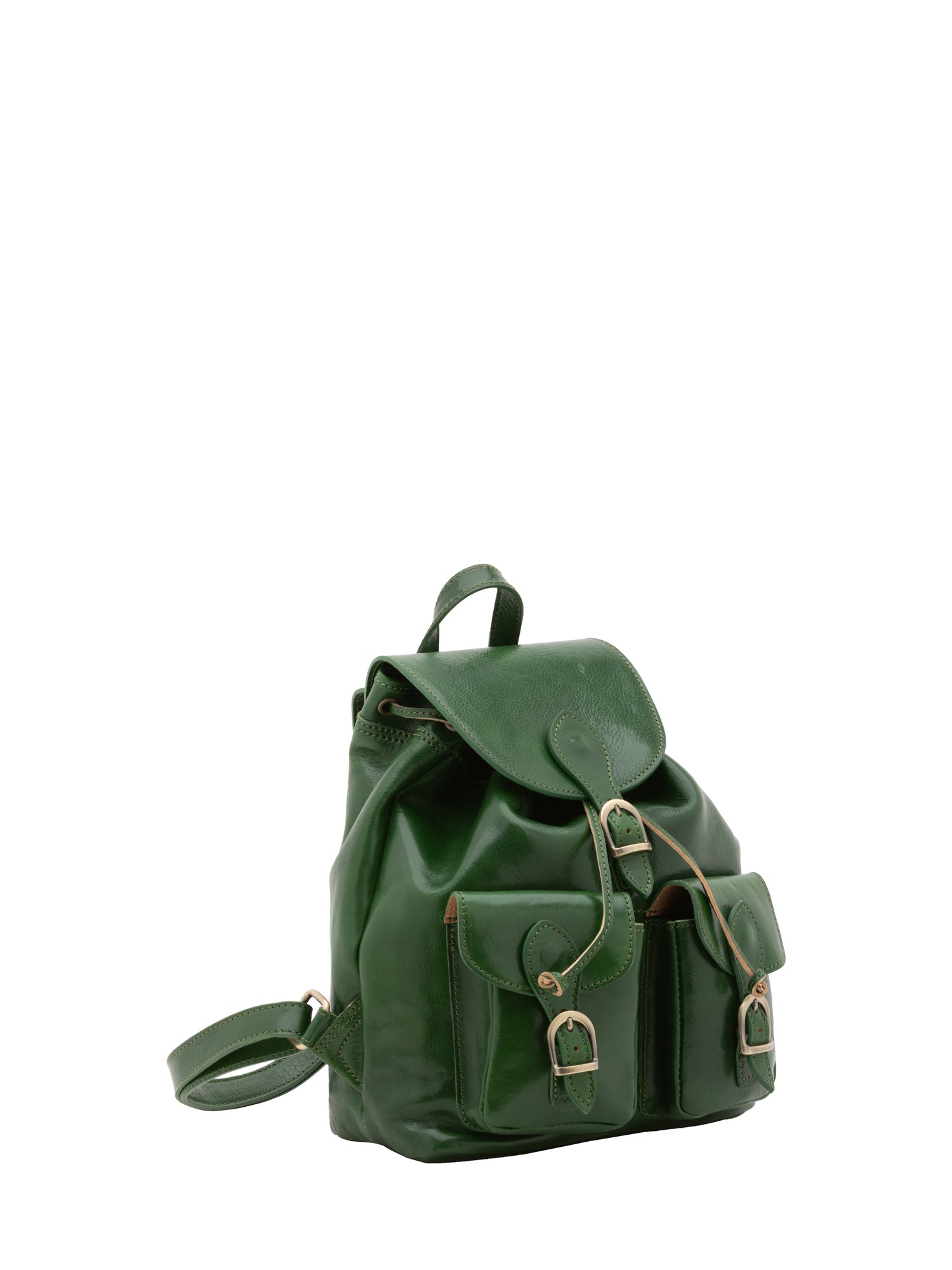 Borsa a spalla da donna Vera pelle 5546-Verde I Fratelli