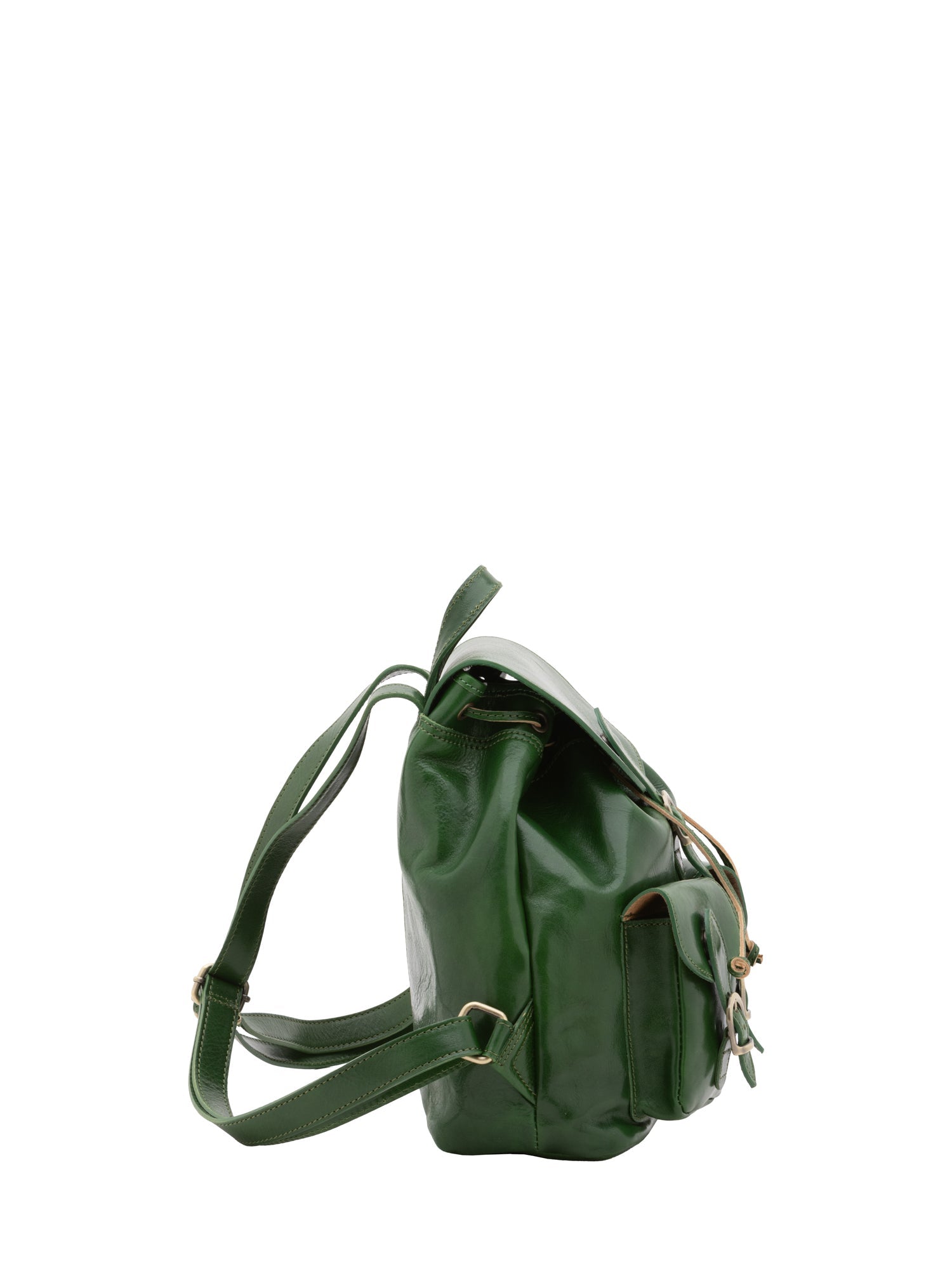 Borsa a spalla da donna Vera pelle 5546-Verde I Fratelli