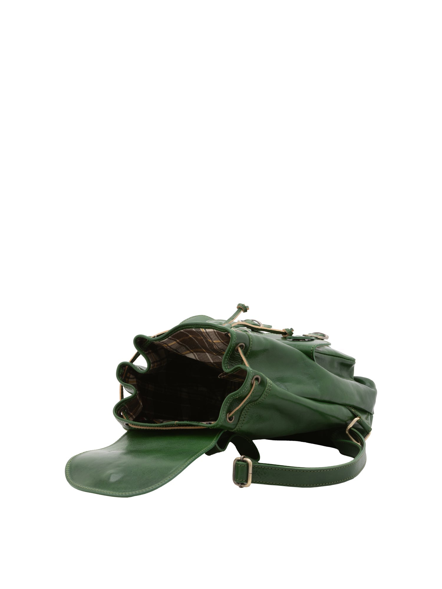 Borsa a spalla da donna Vera pelle 5546-Verde I Fratelli