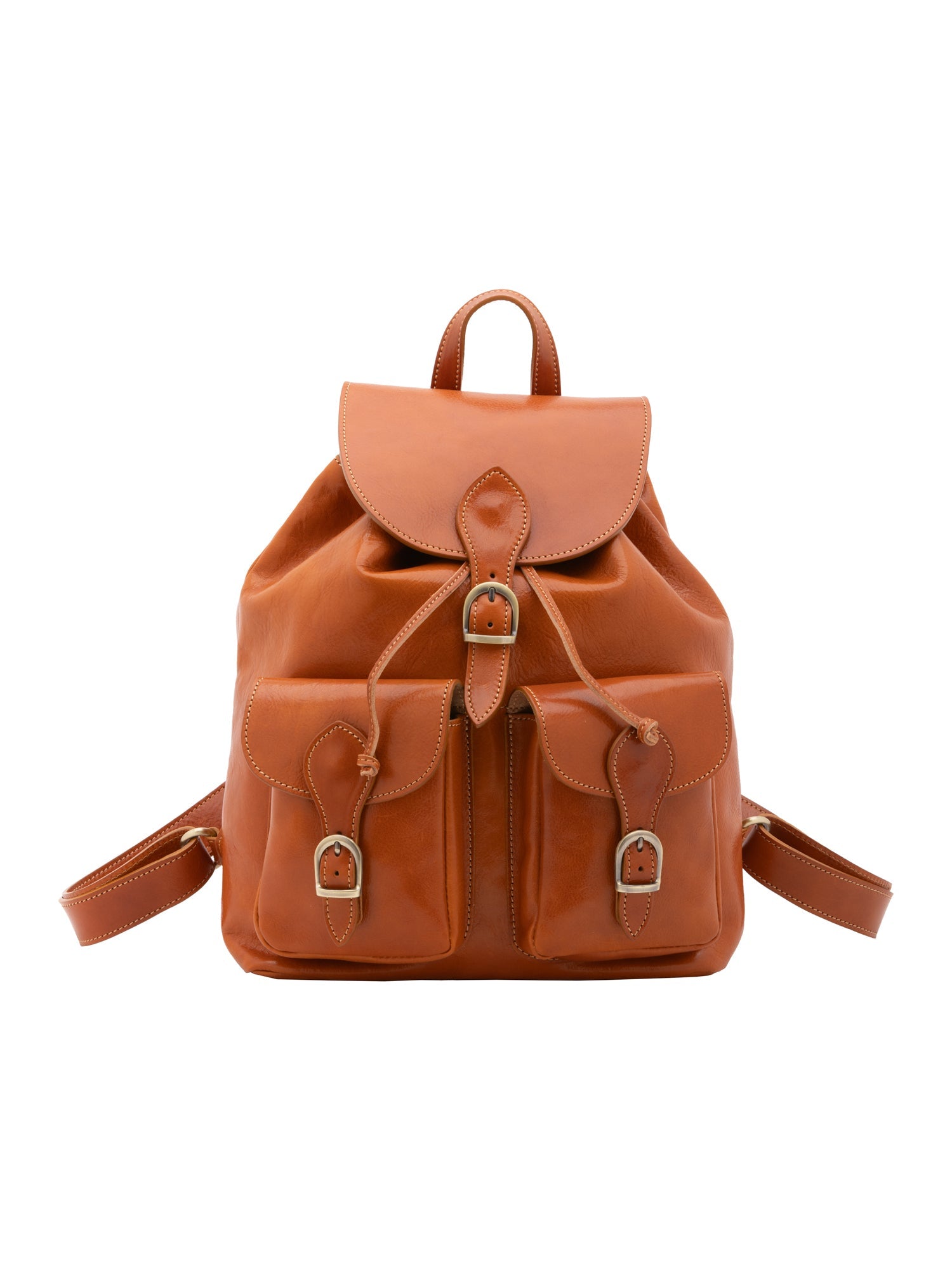 Borsa a spalla da donna Vera pelle 5547-Cognac I Fratelli