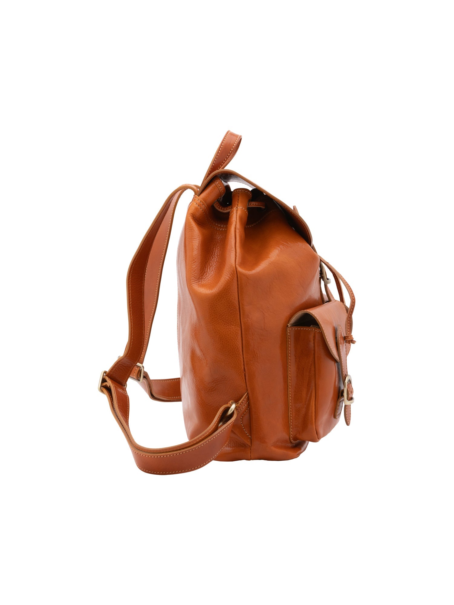 Borsa a spalla da donna Vera pelle 5547-Cognac I Fratelli
