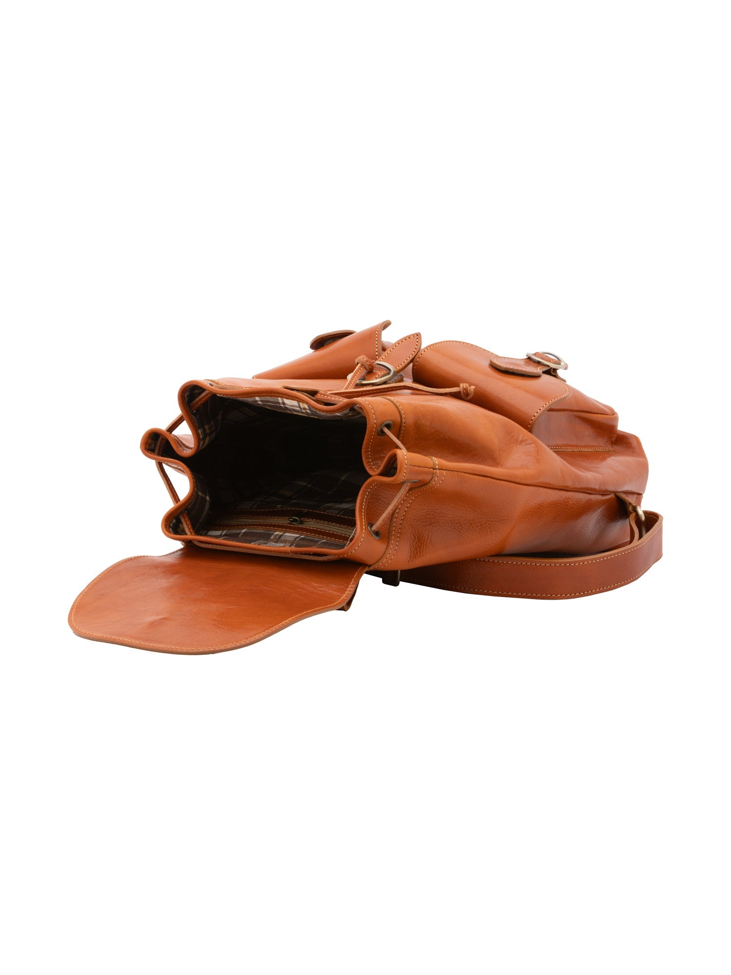Borsa a spalla da donna Vera pelle 5547-Cognac I Fratelli