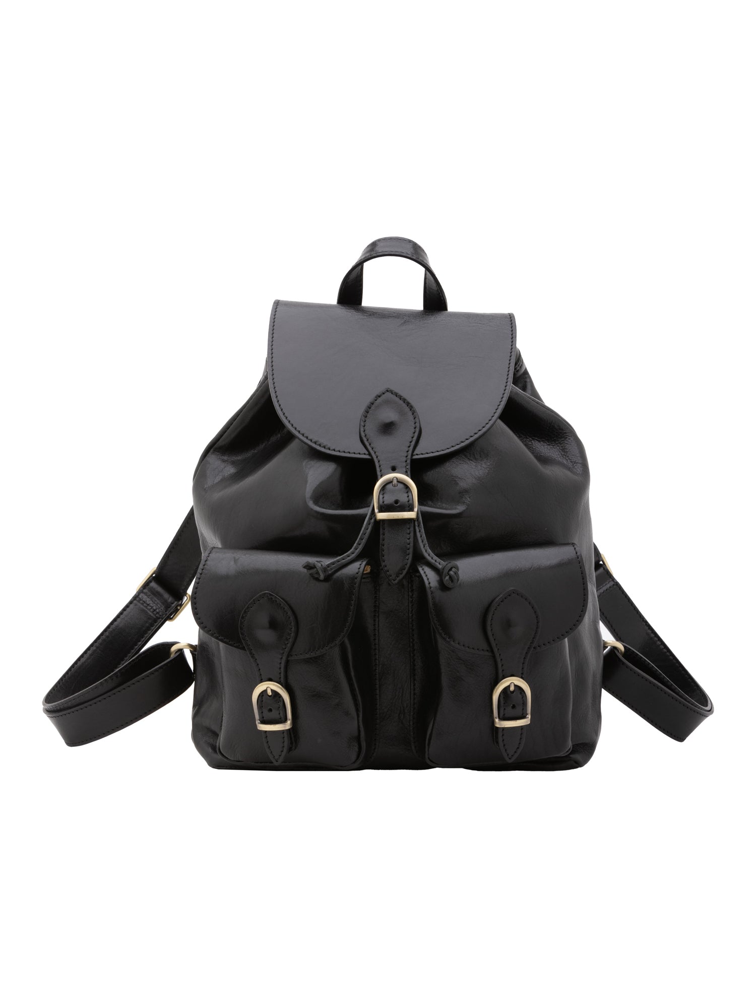 Borsa a spalla da donna Vera pelle 5547-Nero I Fratelli