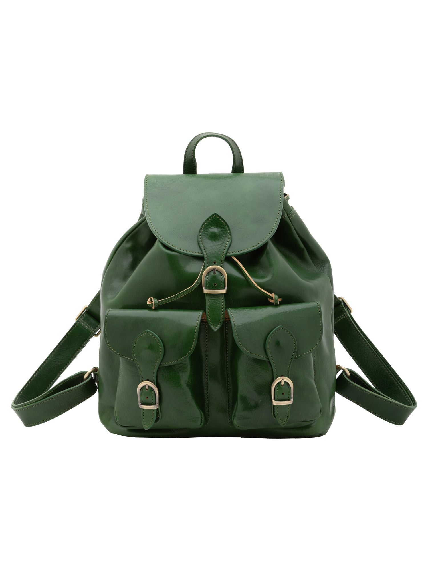 Borsa a spalla da donna Vera pelle 5547-Verde I Fratelli