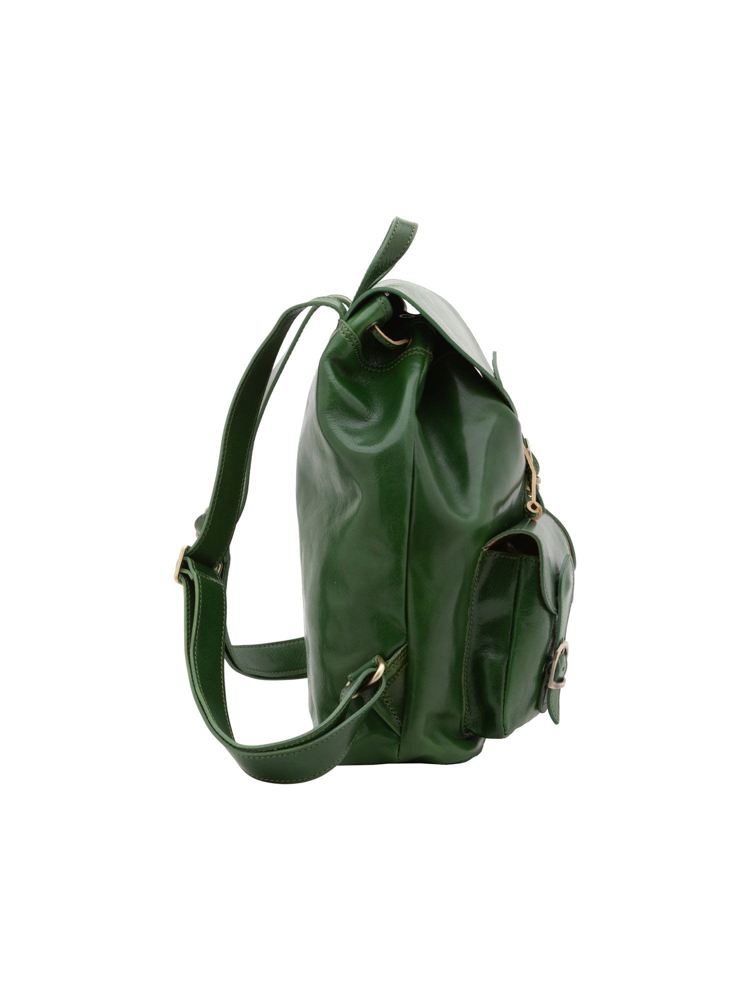 Borsa a spalla da donna Vera pelle 5547-Verde I Fratelli