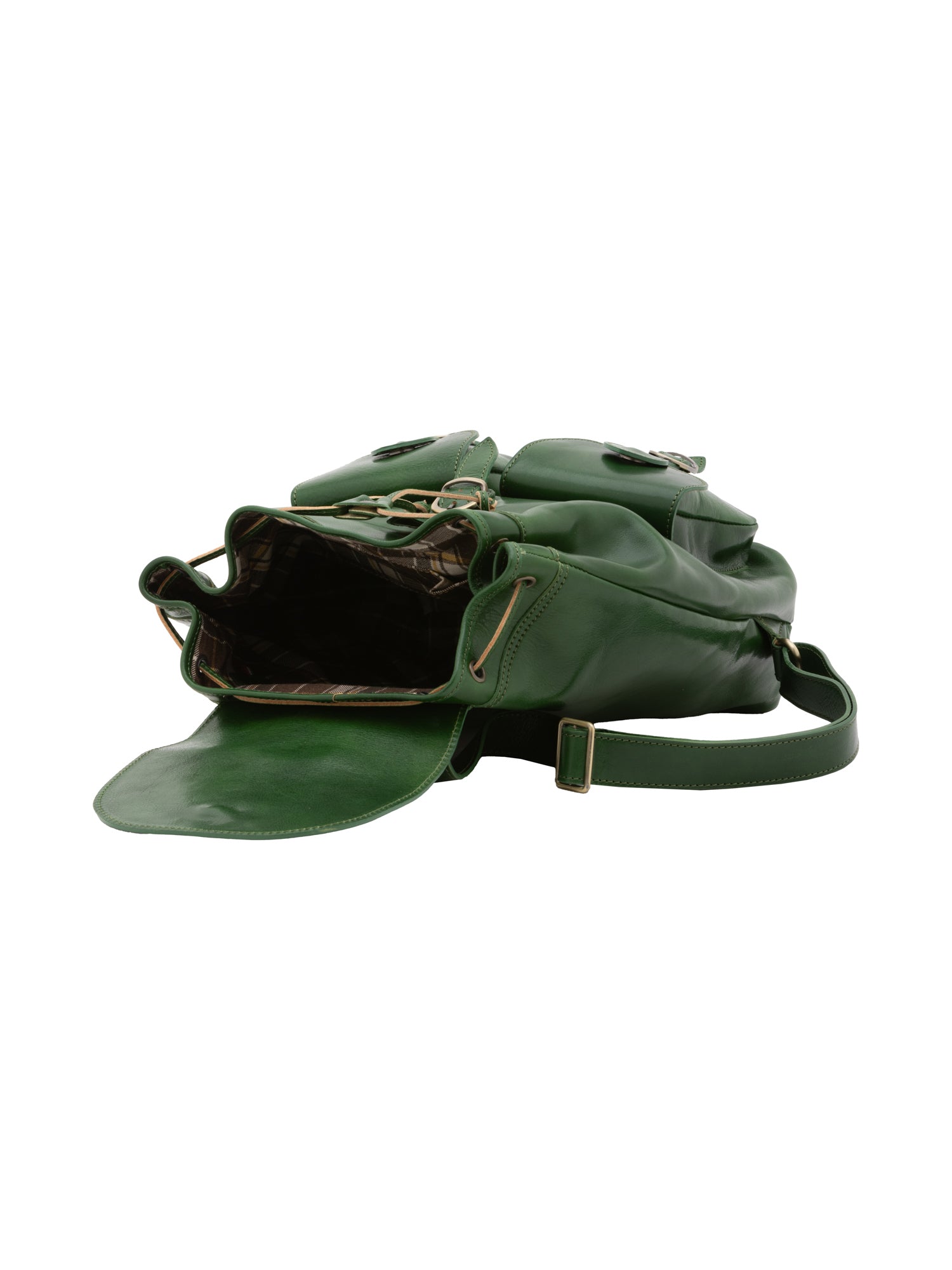 Borsa a spalla da donna Vera pelle 5547-Verde I Fratelli