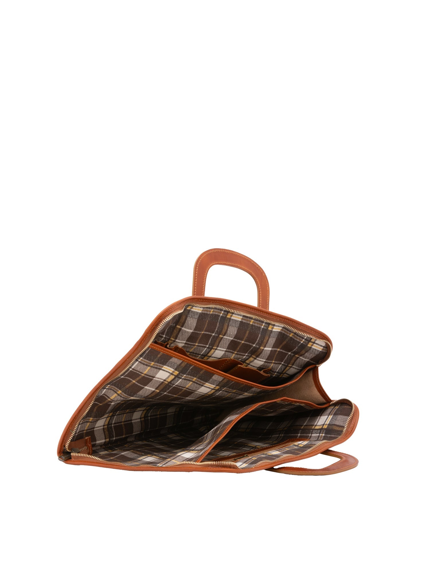 Borsa da lavoro uomo in vera pelle 100% Made in Italy 5549-Cognac I Fratelli