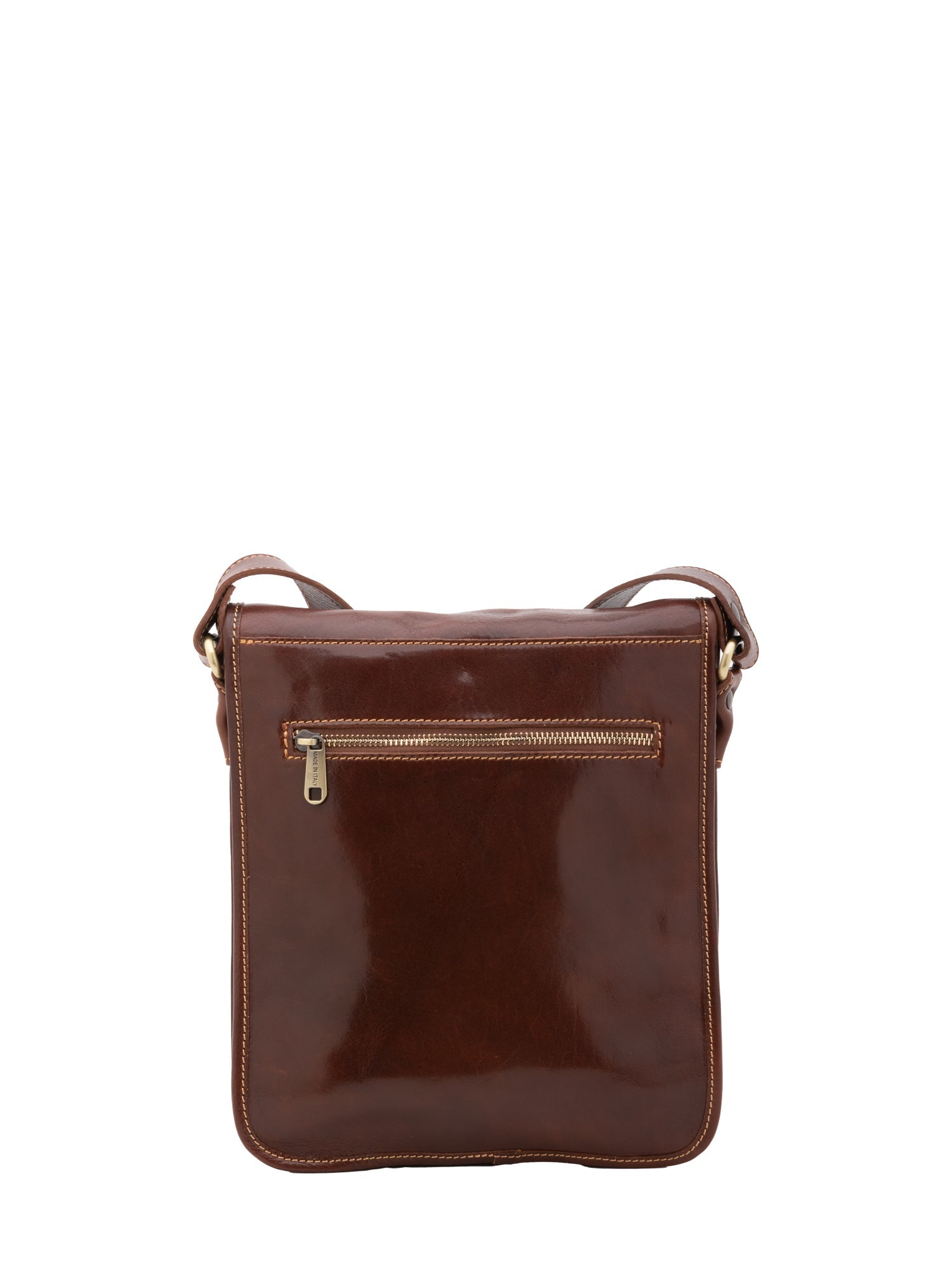 Borsa a tracolla uomo in vera pelle Made in Italy 5550-Marrone I Fratelli