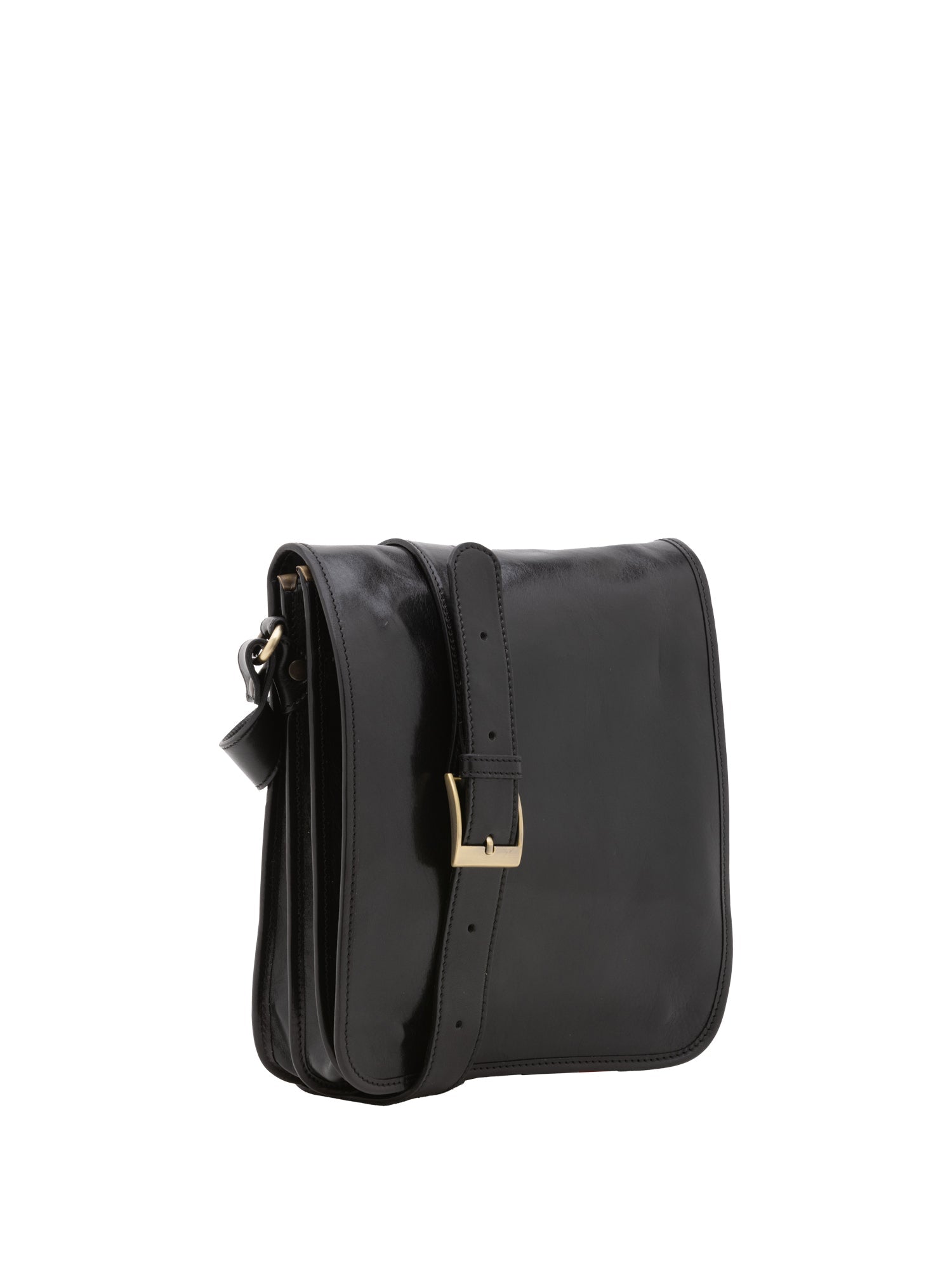 Borsa a tracolla uomo in vera pelle Made in Italy 5550-Nero I Fratelli
