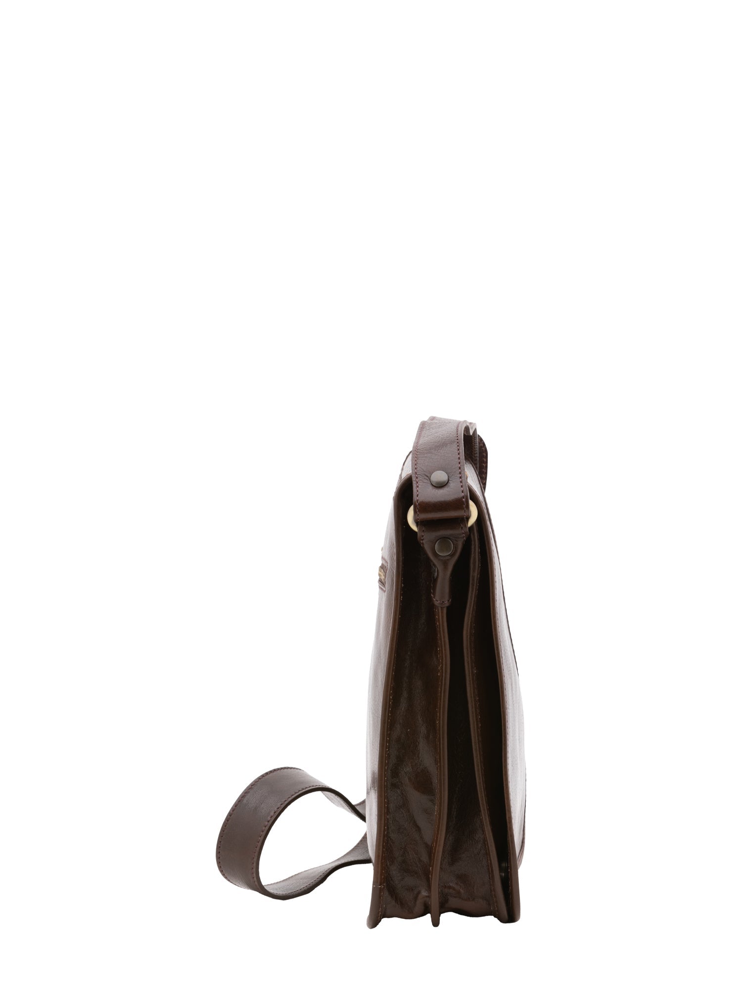 Borsa a tracolla uomo in vera pelle Made in Italy 5550-Tmoro I Fratelli