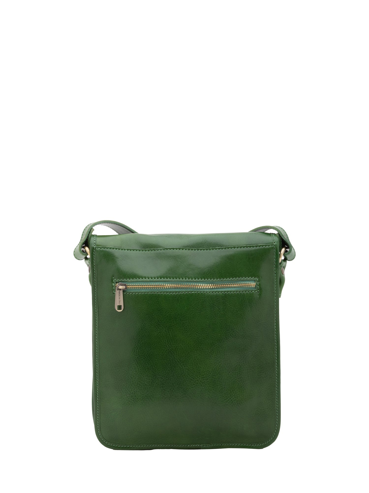 Borsa a tracolla uomo in vera pelle Made in Italy 5550-Verde I Fratelli