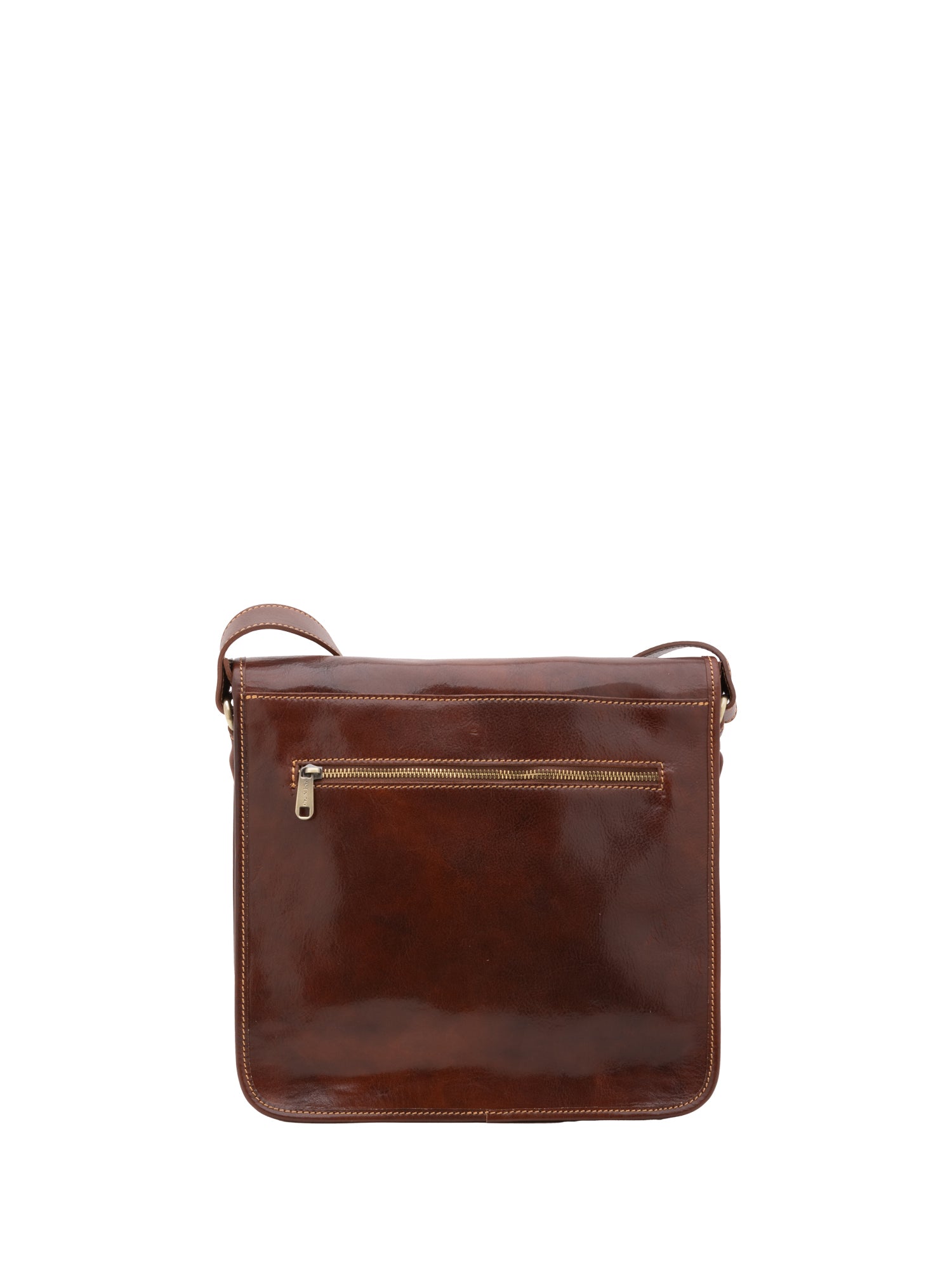 Borsa a tracolla uomo in vera pelle Made in Italy 5551-Marrone I Fratelli