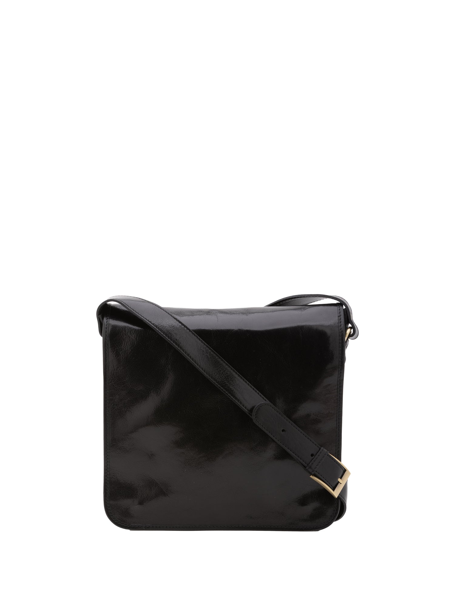Borsa a tracolla uomo in vera pelle Made in Italy 5551-Nero I Fratelli