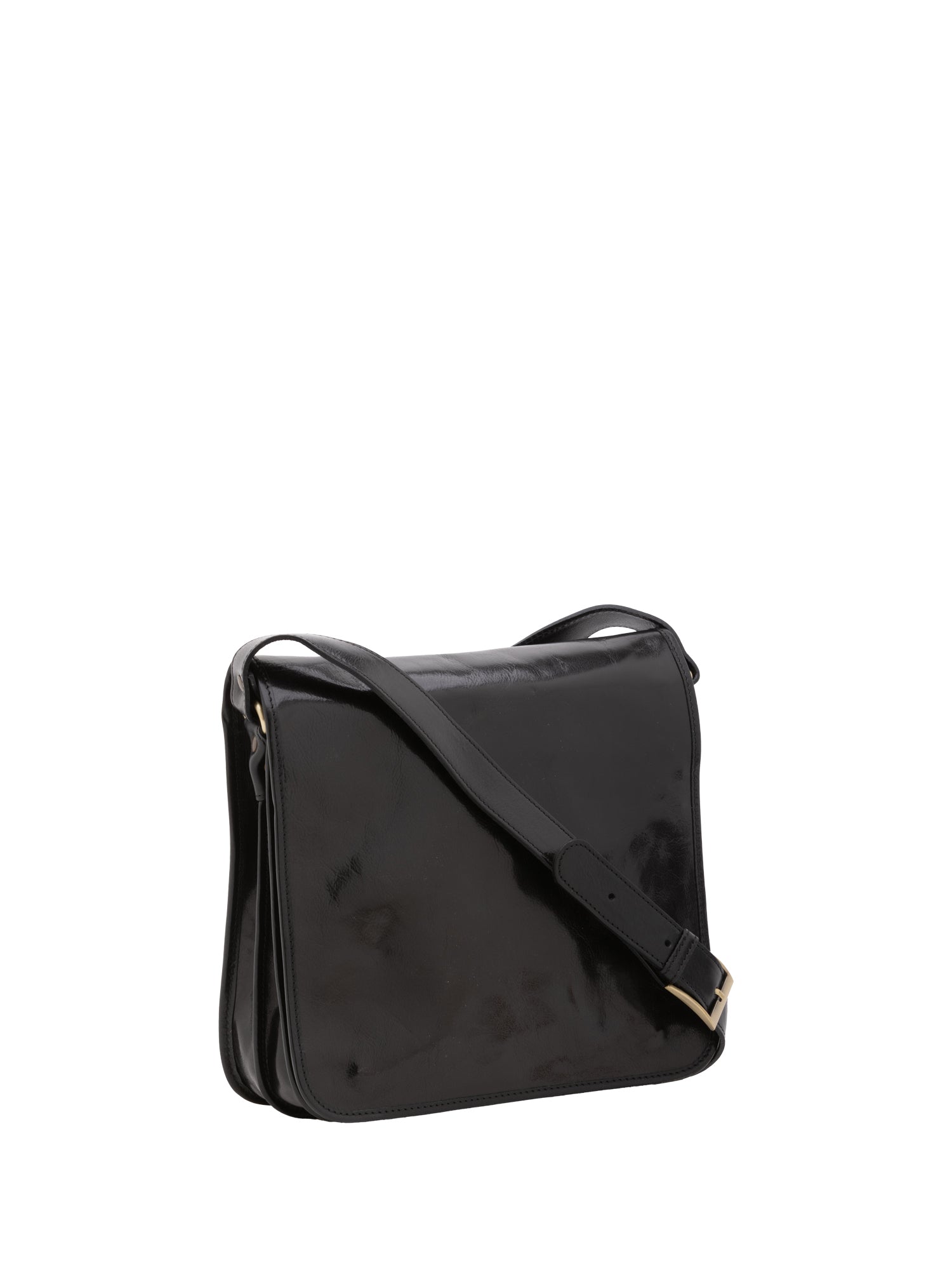 Borsa a tracolla uomo in vera pelle Made in Italy 5551-Nero I Fratelli