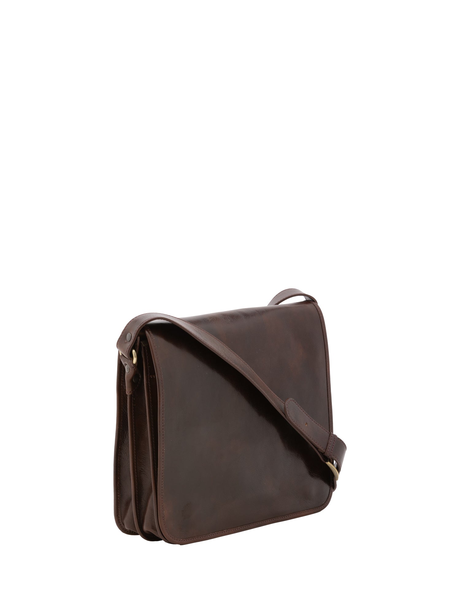 Borsa a tracolla uomo in vera pelle Made in Italy 5551-Tmoro I Fratelli