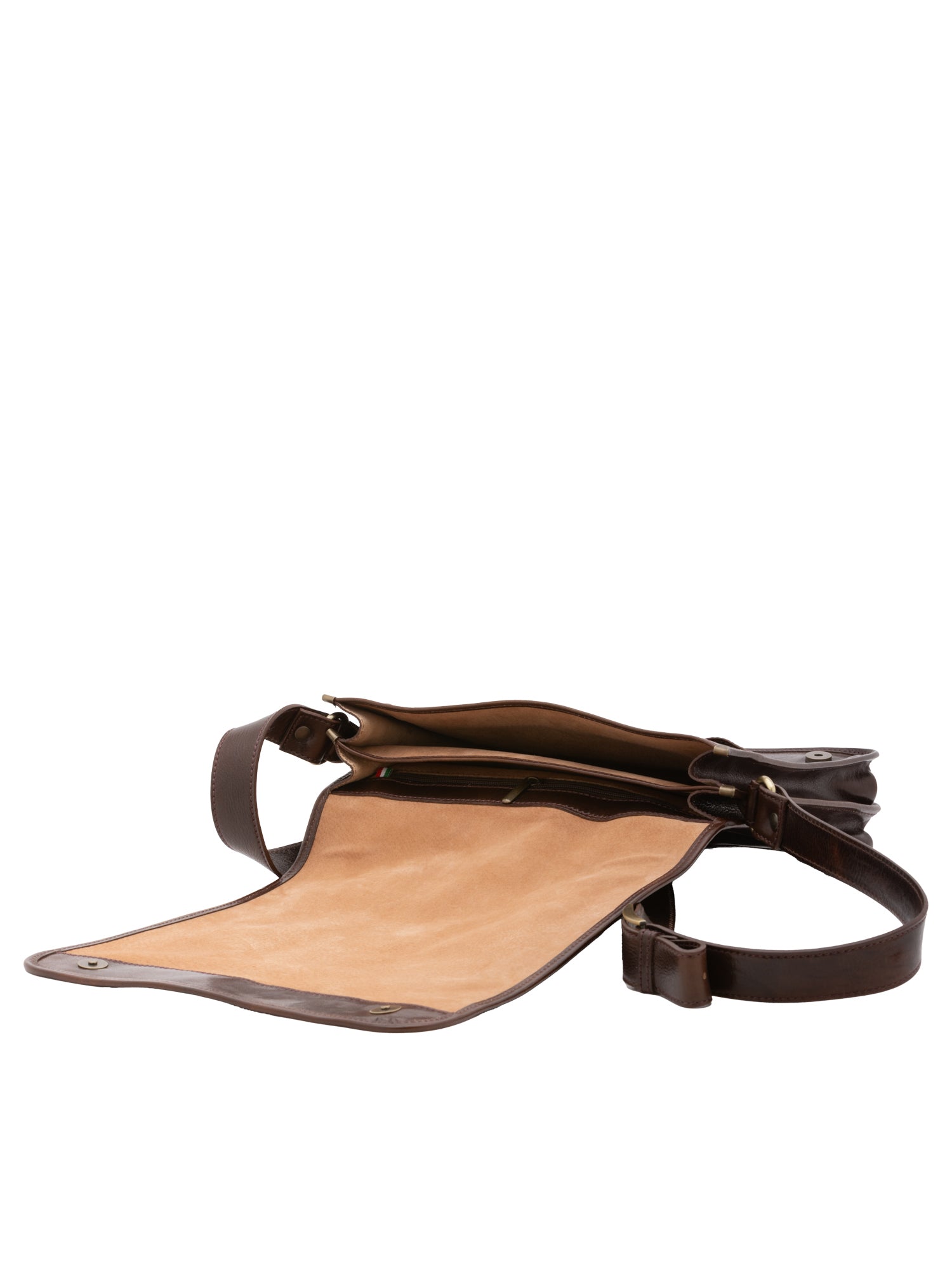 Borsa a tracolla uomo in vera pelle Made in Italy 5551-Tmoro I Fratelli